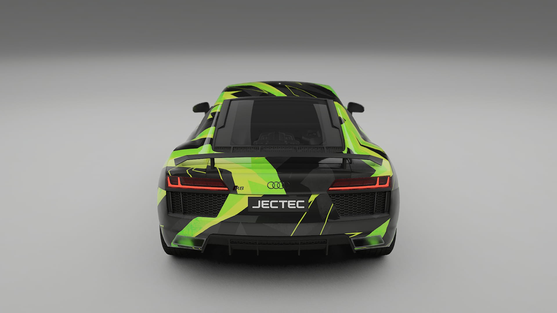Audi R8 typ-4S prefacelift pre-LCI NINJA TURTLES – Designad Wrap PPF-sats i utskrivbar polyuretanfilm