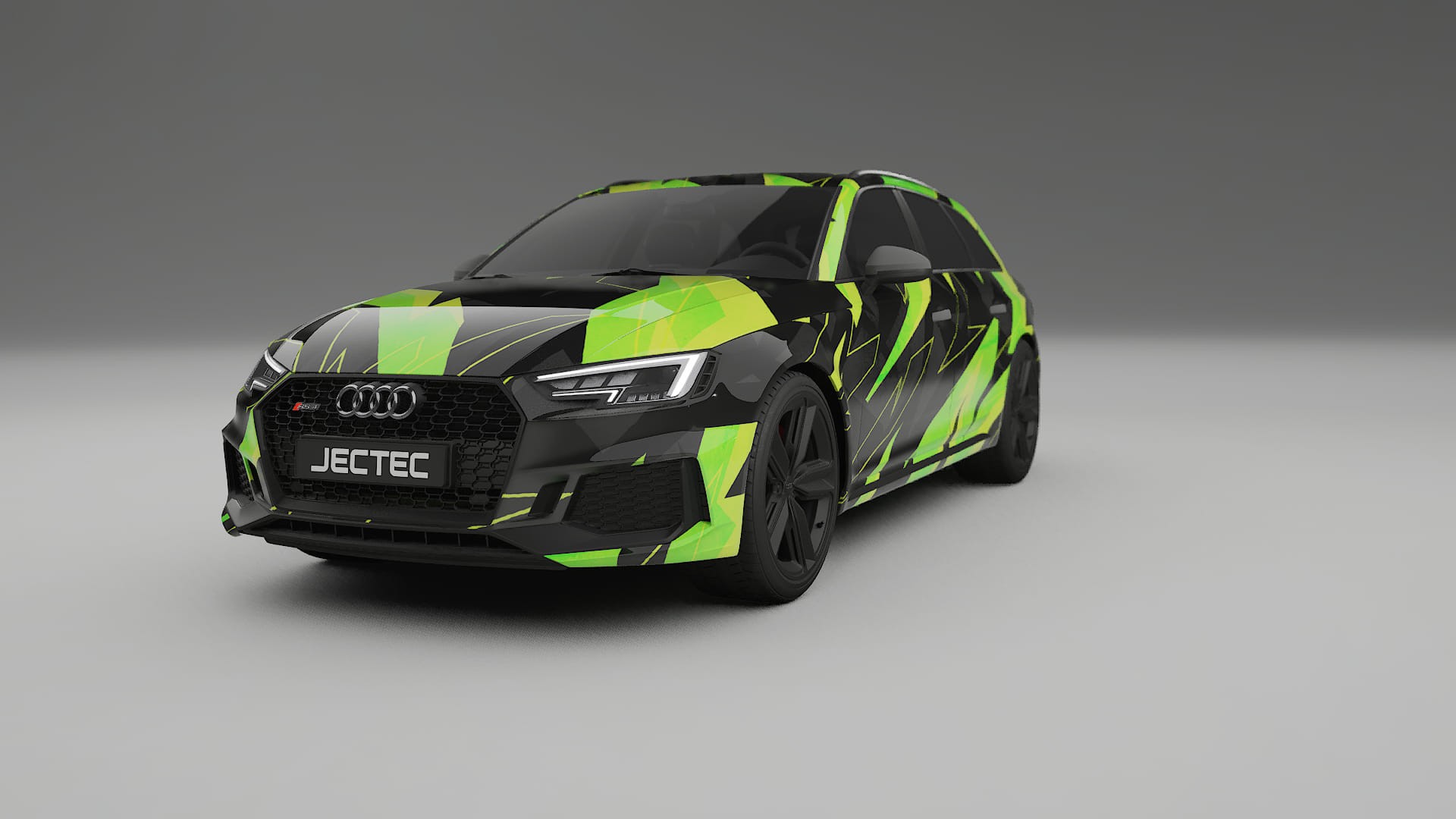Audi RS4 Avant B9 prefacelift pre-LCI NINJA TURTLES – Designad Wrap PPF-sats i utskrivbar polyuretanfilm