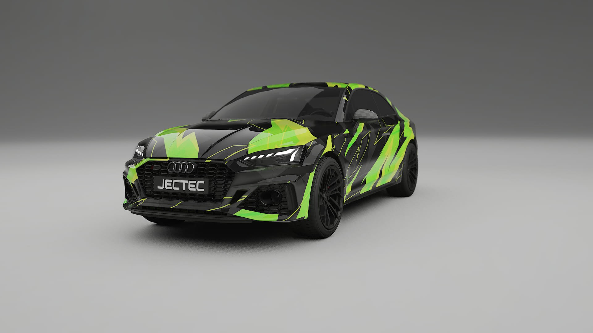 Audi RS5 Coupe B9 facelift pre-LCI NINJA TURTLES – Designad Wrap PPF-sats i utskrivbar polyuretanfilm