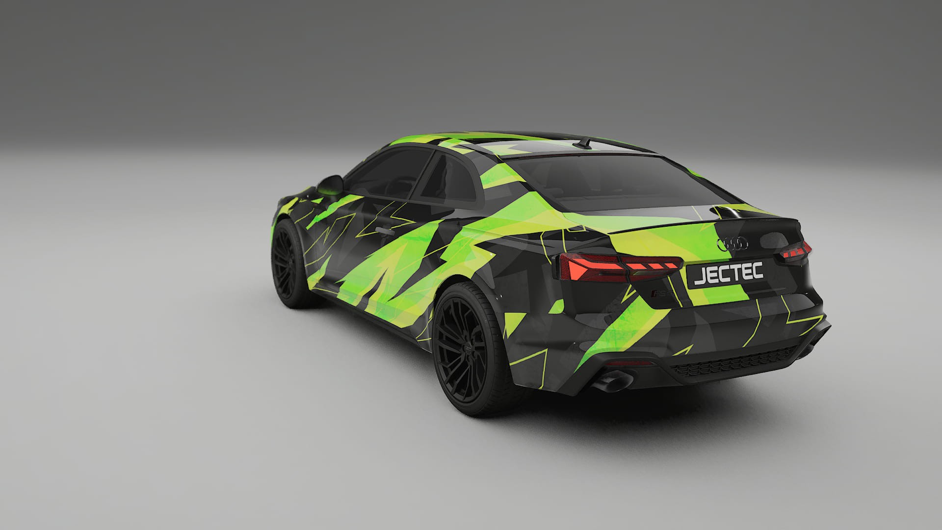 Audi RS5 Coupe B9 facelift pre-LCI NINJA TURTLES – Designad Wrap PPF-sats i utskrivbar polyuretanfilm