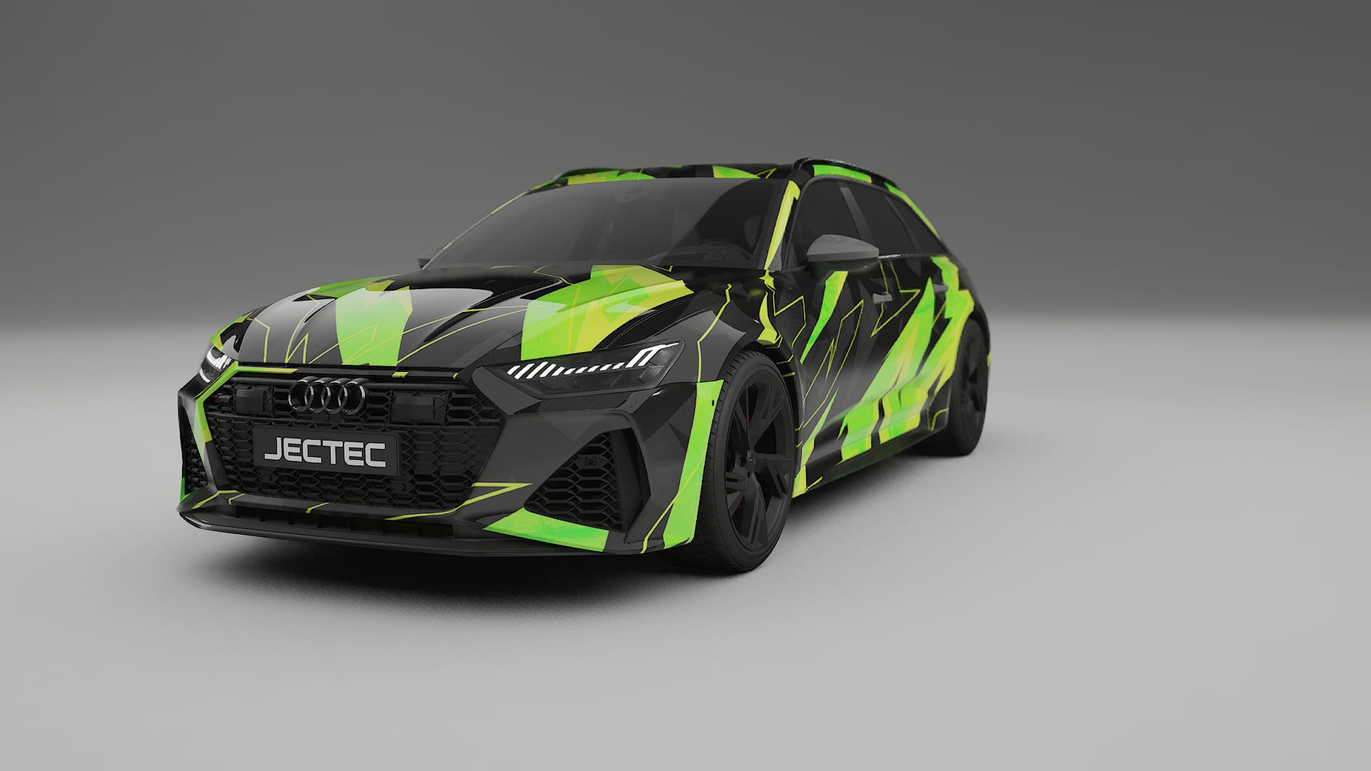 Audi RS6 Avant C8 facelift LCI NINJA TURTLES – Designad Wrap PPF-sats i utskrivbar polyuretanfilm