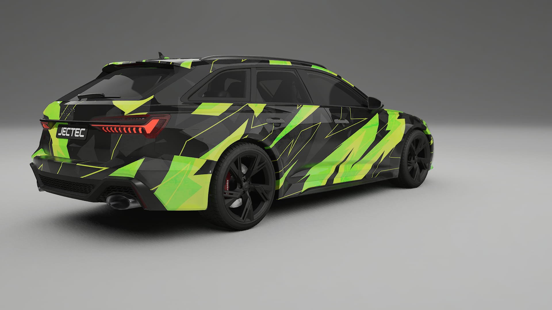 Audi RS6 Avant C8 facelift LCI NINJA TURTLES – Designad Wrap PPF-sats i utskrivbar polyuretanfilm