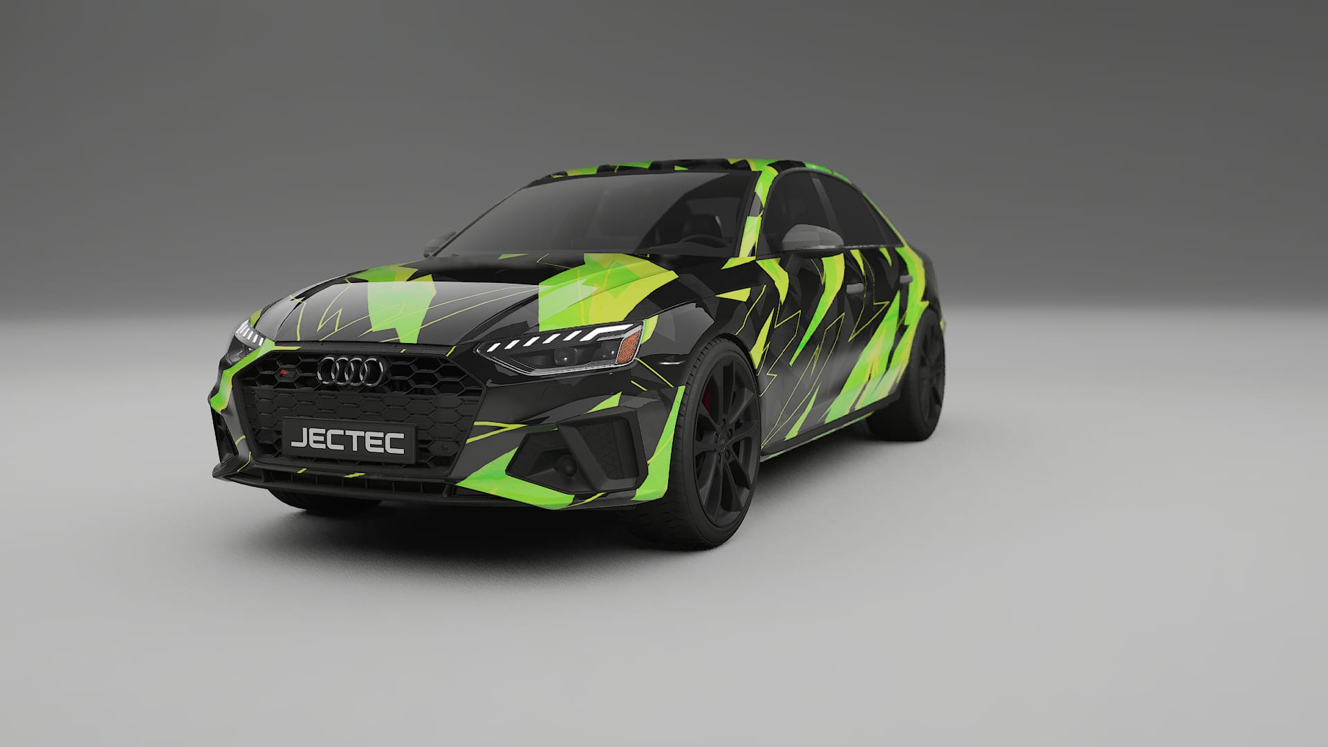 Audi S4 Sedan B9 facelift LCI NINJA TURTLES – Designad Wrap PPF-sats i utskrivbar polyuretanfilm