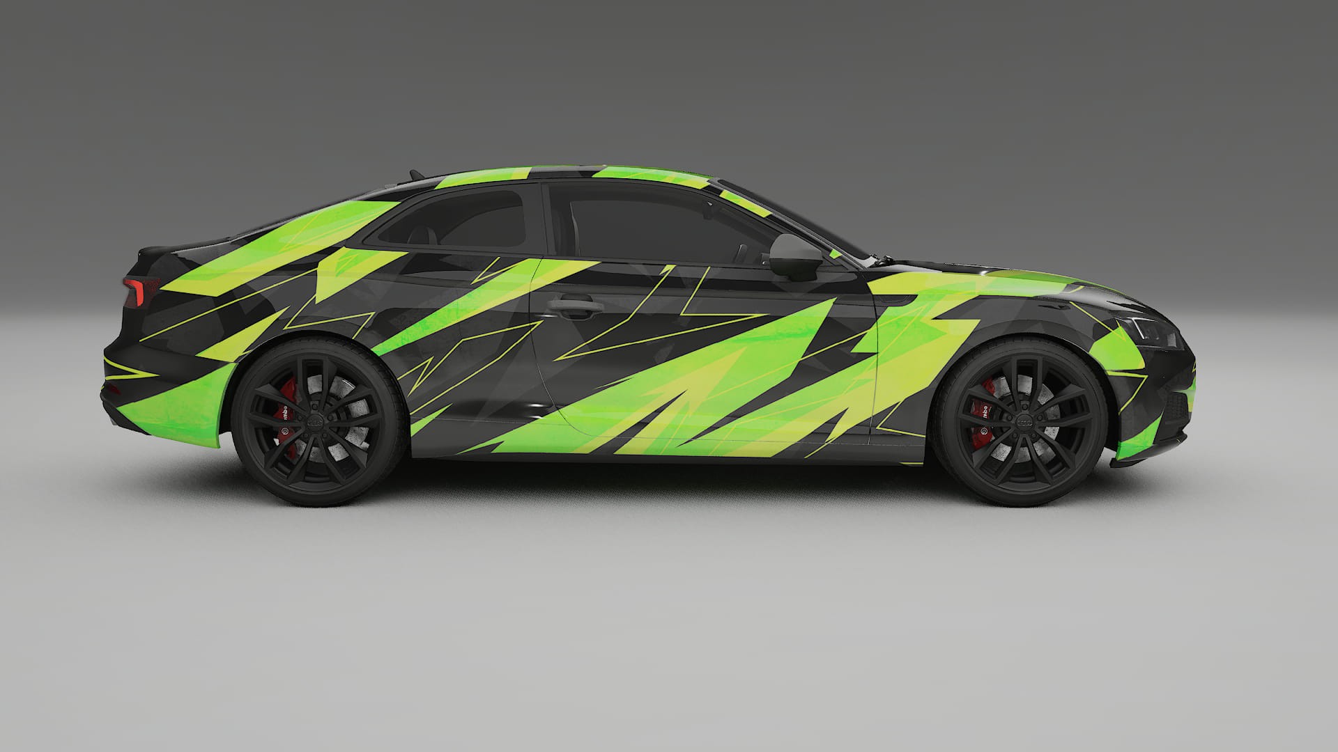 Audi S5 B9 prefacelift pre-LCI NINJA TURTLES – Designad Wrap PPF-sats i utskrivbar polyuretanfilm