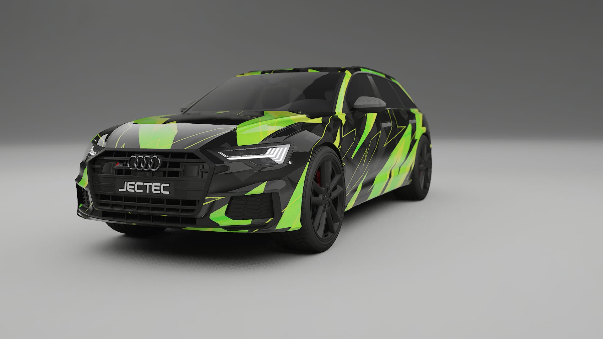Audi S6 Avant prefacelift pre-LCI C8 NINJA TURTLES – Designad Wrap PPF-sats i utskrivbar polyuretanfilm