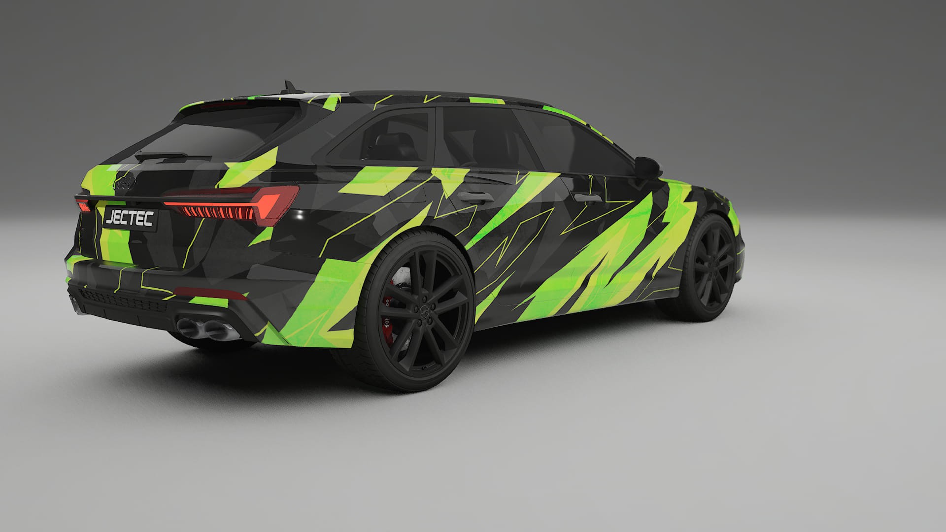 Audi S6 Avant prefacelift pre-LCI C8 NINJA TURTLES – Designad Wrap PPF-sats i utskrivbar polyuretanfilm