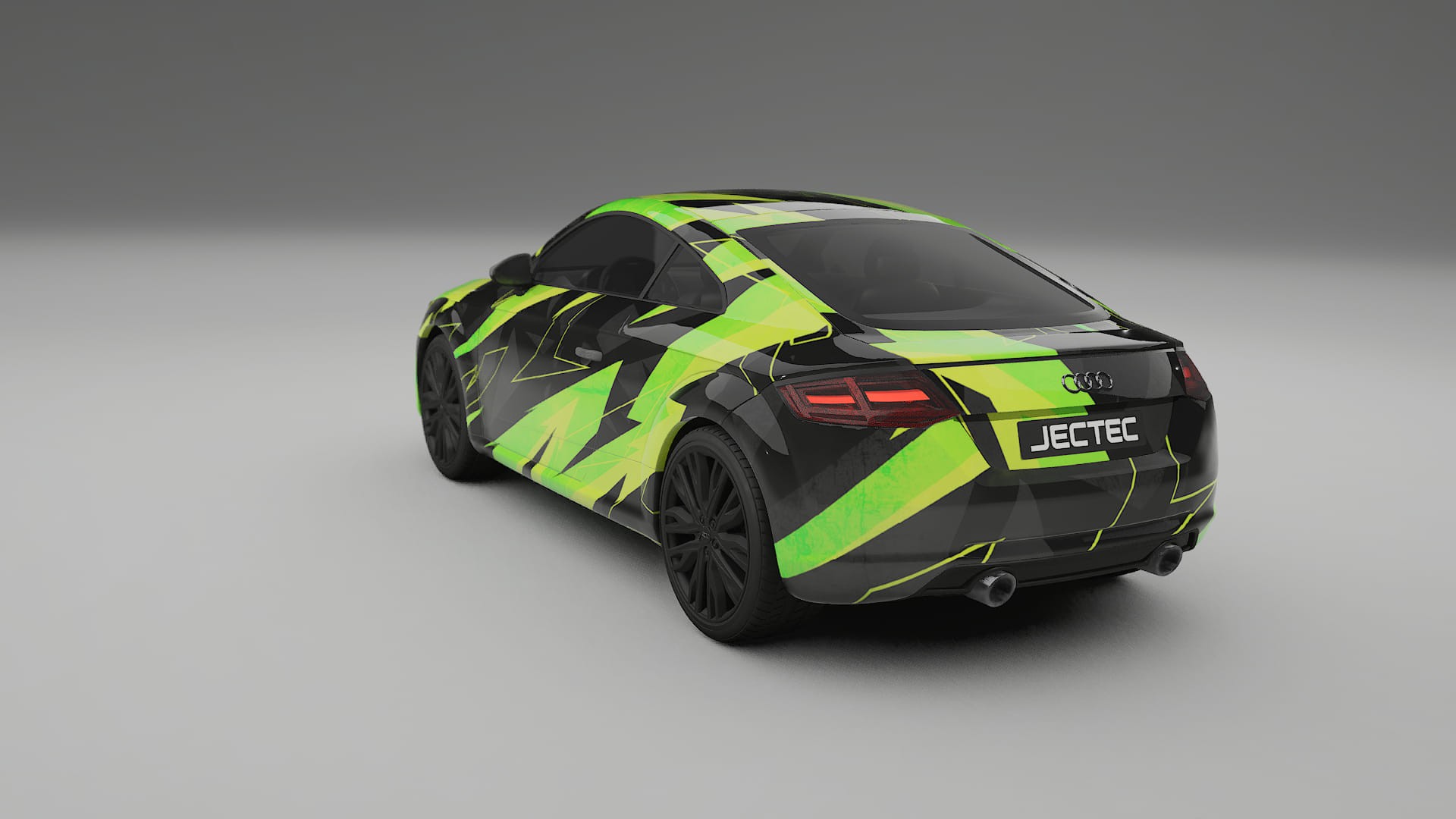 Audi TT Coupe 8S prefacelift pre-LCI NINJA TURTLES – Designad Wrap PPF-sats i utskrivbar polyuretanfilm