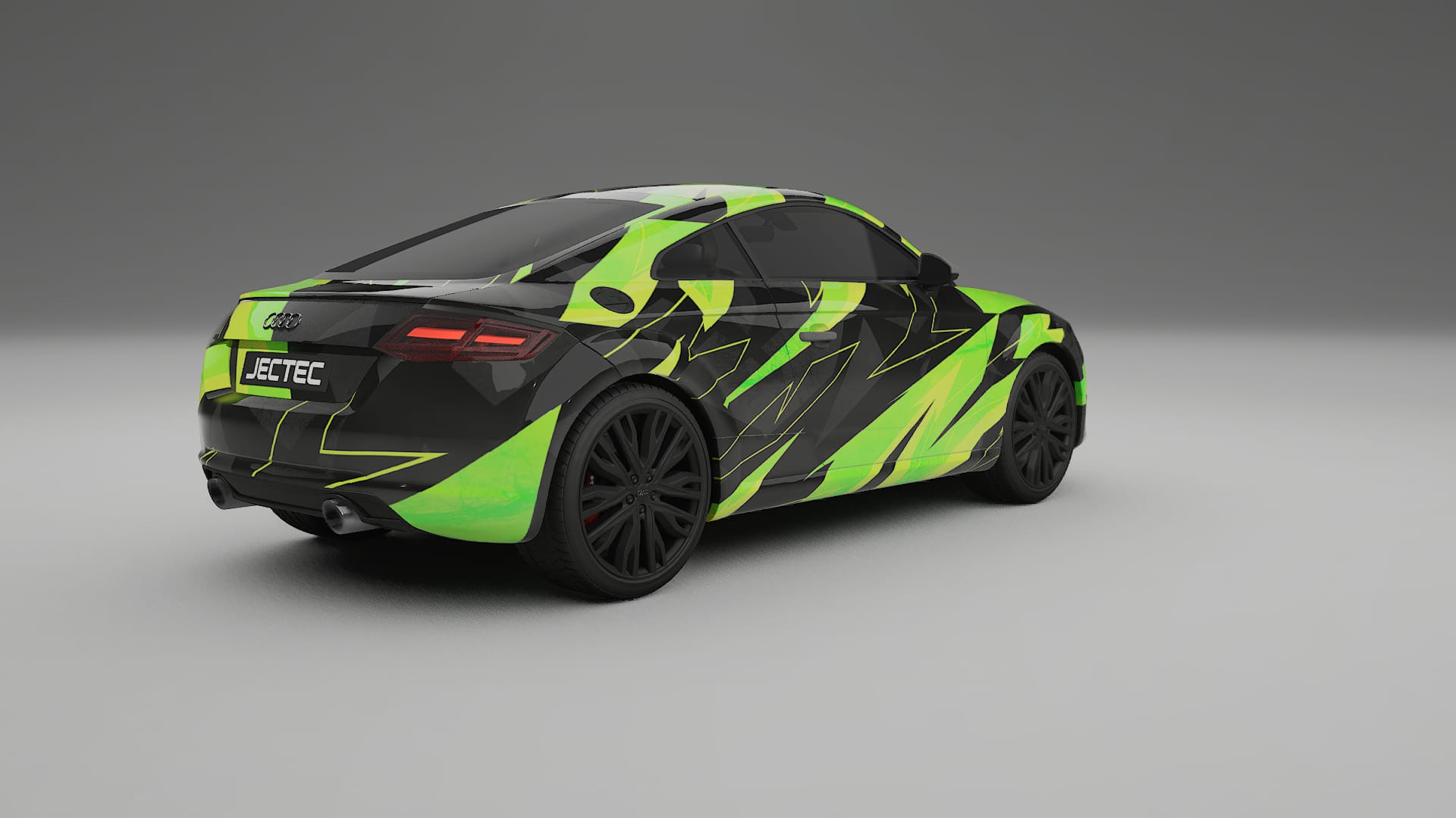 Audi TT Coupe 8S prefacelift pre-LCI NINJA TURTLES – Designad Wrap PPF-sats i utskrivbar polyuretanfilm
