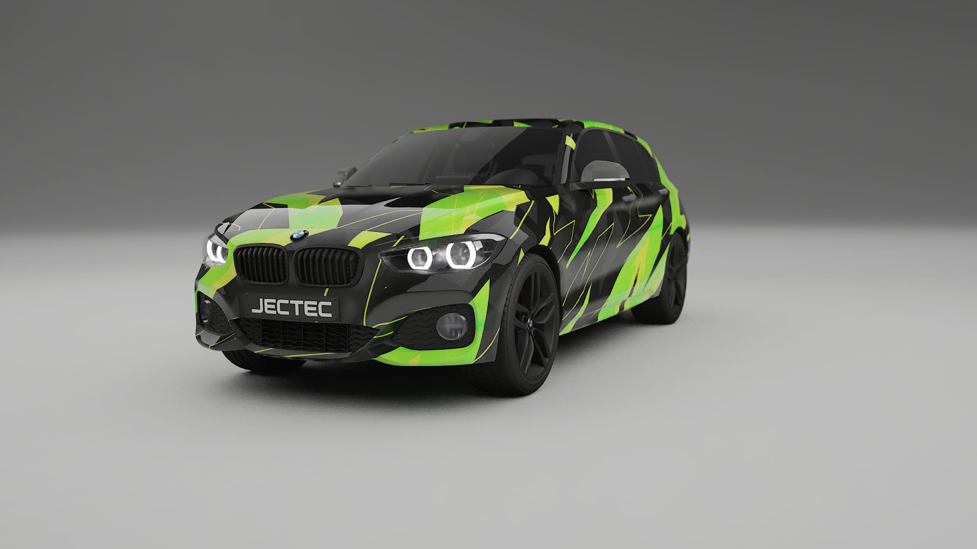BMW 1 F20 facelift LCI NINJA TURTLES – Designad Wrap PPF-sats i utskrivbar polyuretanfilm