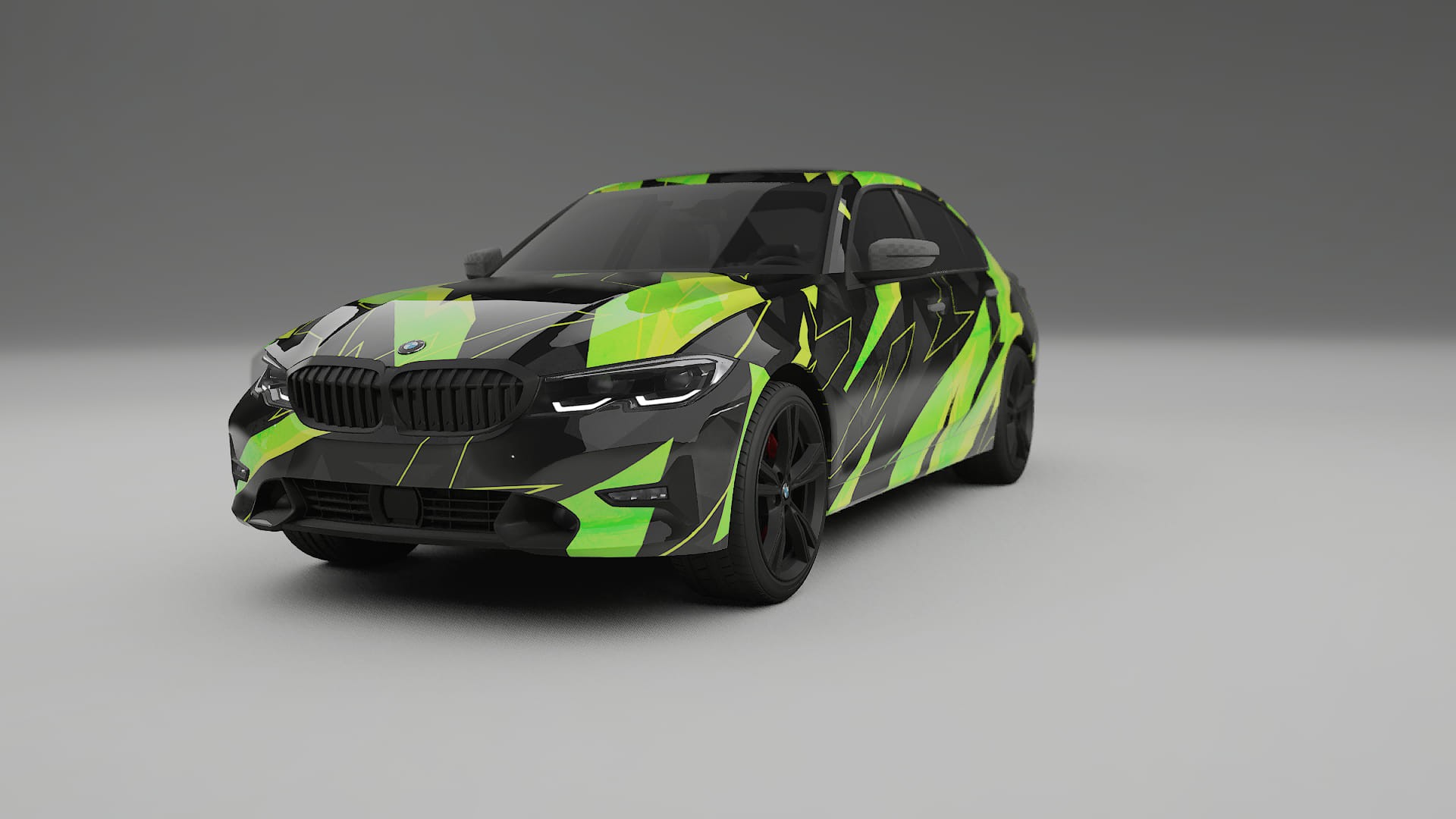 BMW 3 G20 prefacelift pre-LCI NINJA TURTLES – Designad Wrap PPF-sats i utskrivbar polyuretanfilm
