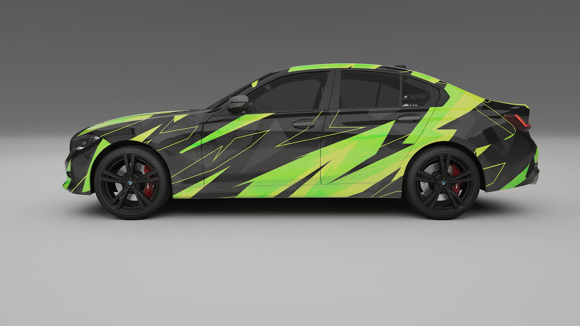 BMW 3 G20 prefacelift pre-LCI NINJA TURTLES – Designad Wrap PPF-sats i utskrivbar polyuretanfilm