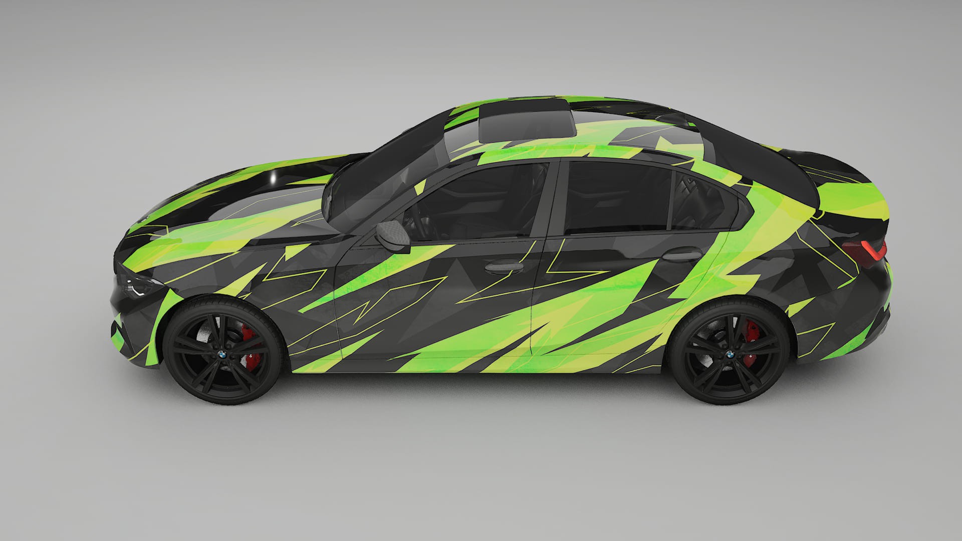 BMW 3 G20 prefacelift pre-LCI NINJA TURTLES – Designad Wrap PPF-sats i utskrivbar polyuretanfilm
