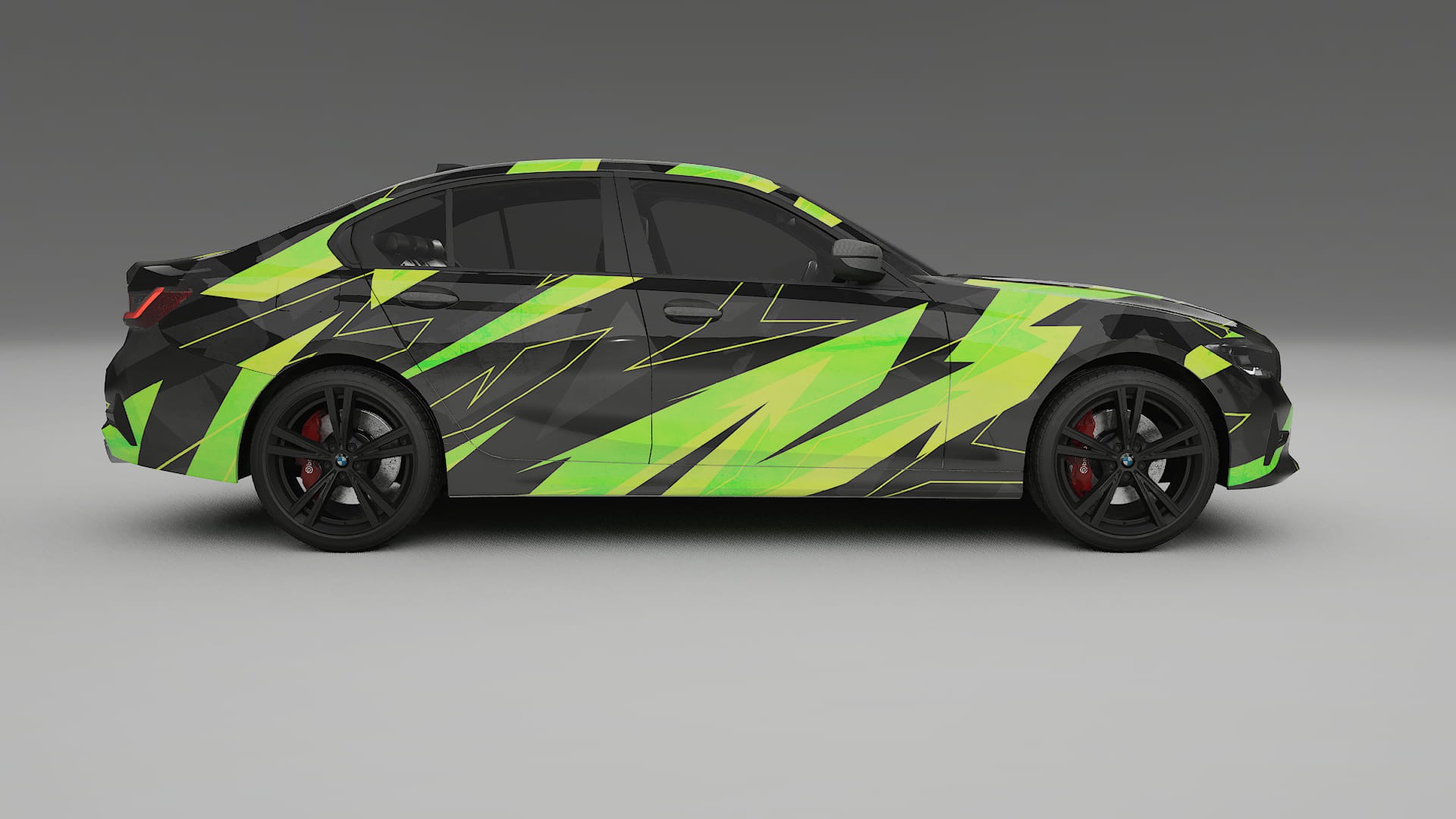 BMW 3 G20 prefacelift pre-LCI NINJA TURTLES – Designad Wrap PPF-sats i utskrivbar polyuretanfilm