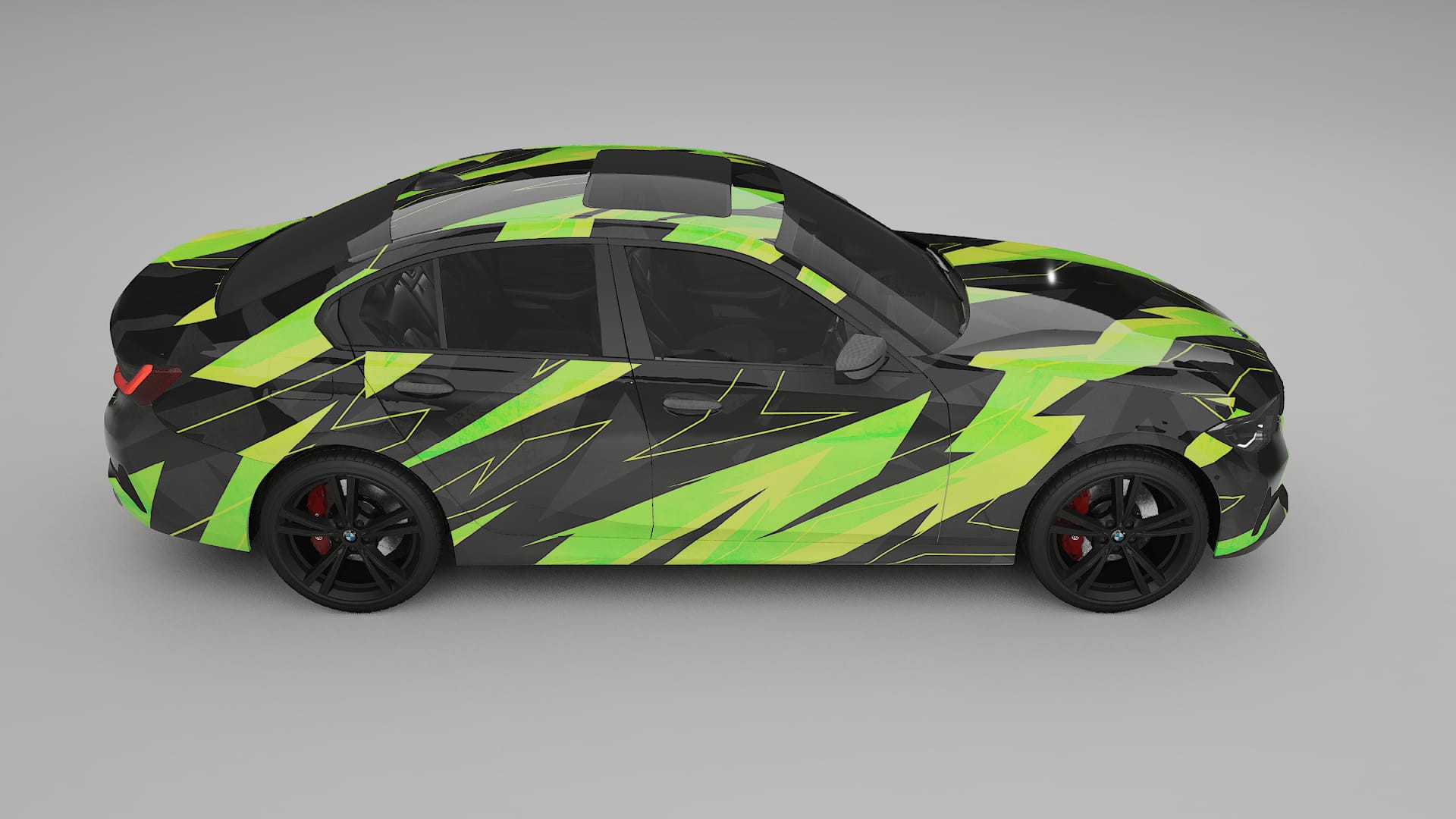 BMW 3 G20 prefacelift pre-LCI NINJA TURTLES – Designad Wrap PPF-sats i utskrivbar polyuretanfilm