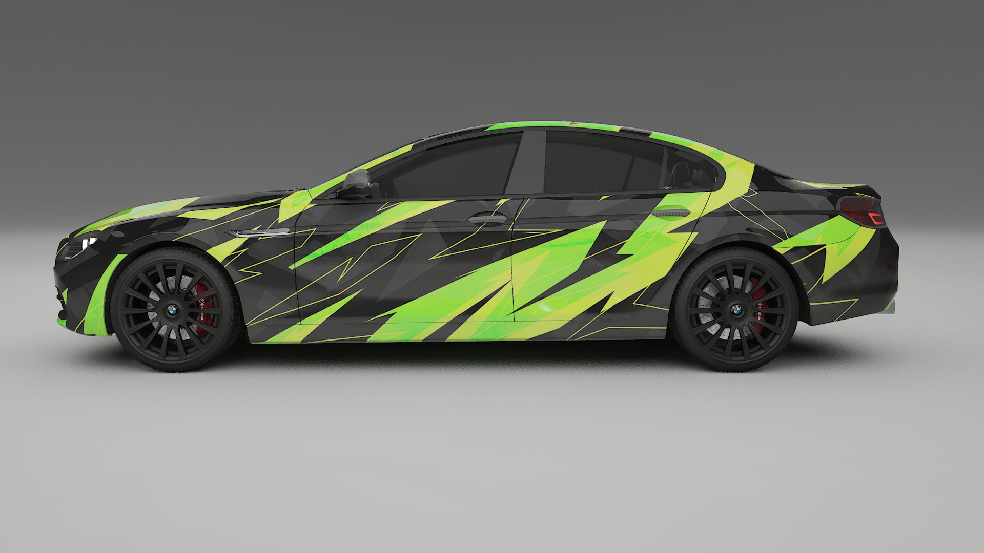 BMW 6 F06 NINJA TURTLES – Designad Wrap PPF-sats i utskrivbar polyuretanfilm