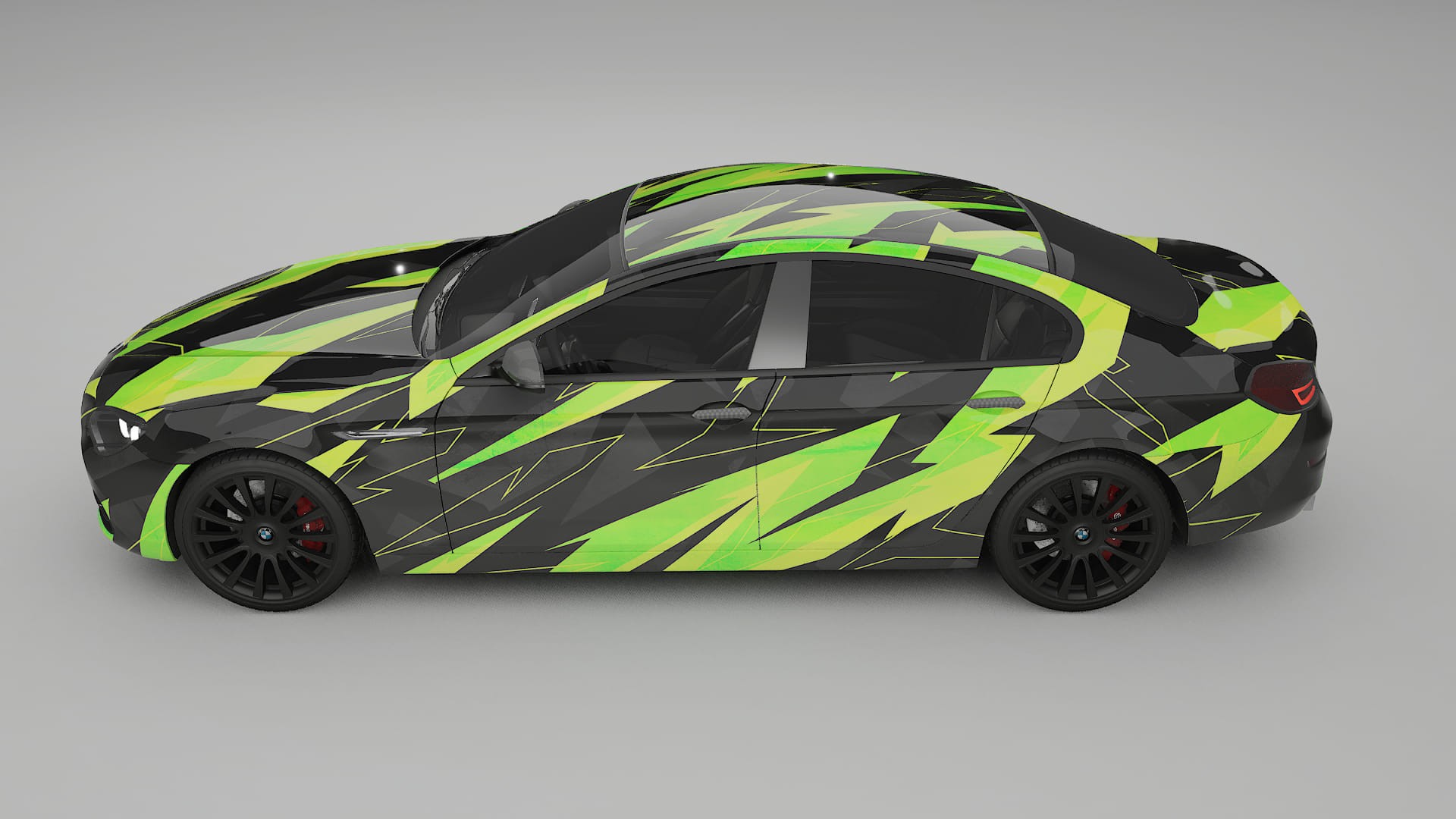 BMW 6 F06 NINJA TURTLES – Designad Wrap PPF-sats i utskrivbar polyuretanfilm