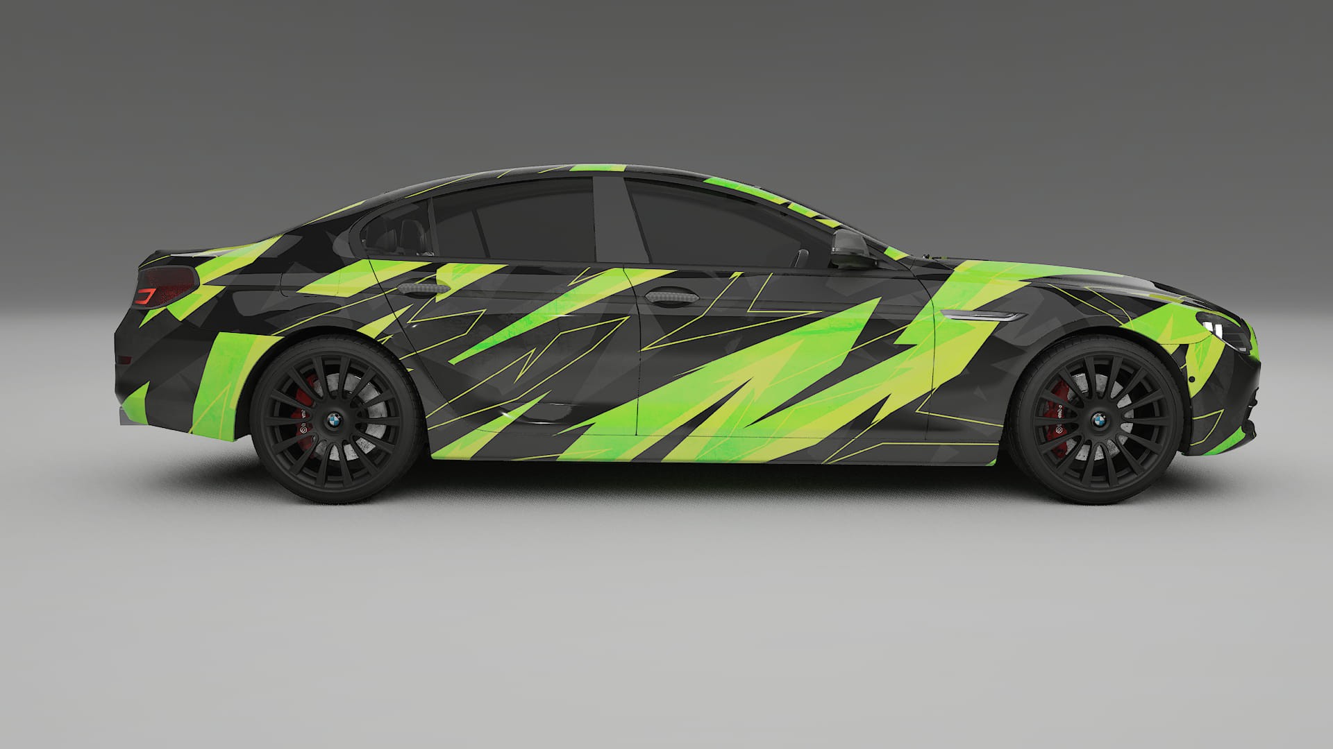 BMW 6 F06 NINJA TURTLES – Designad Wrap PPF-sats i utskrivbar polyuretanfilm
