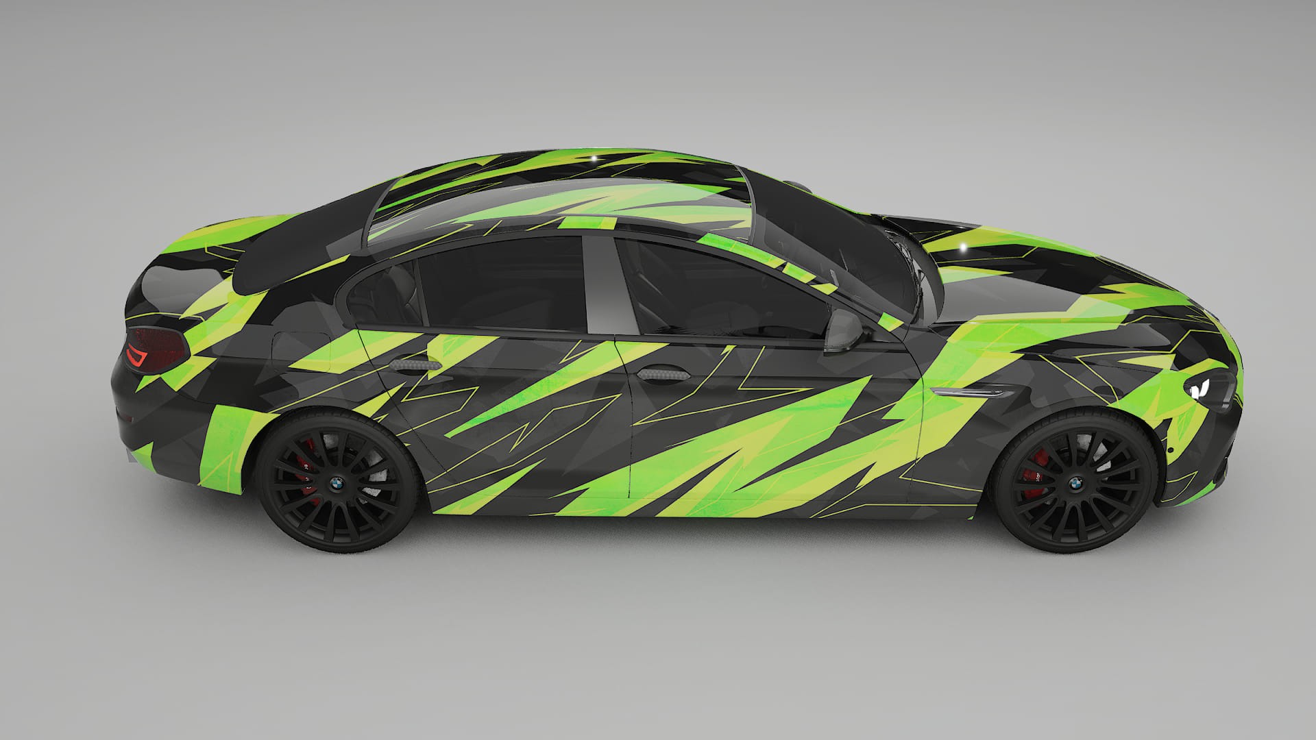 BMW 6 F06 NINJA TURTLES – Designad Wrap PPF-sats i utskrivbar polyuretanfilm