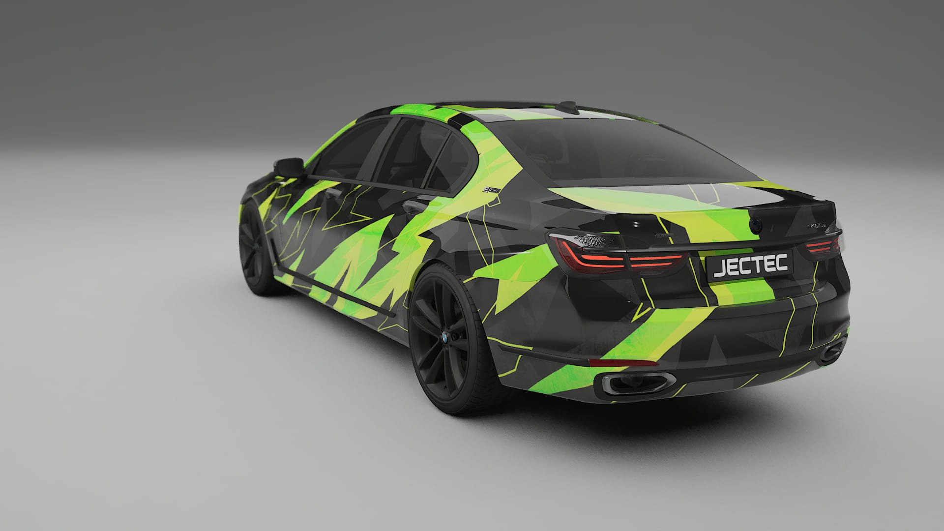 BMW 7 G11 G12 facelift LCI NINJA TURTLES – Designad Wrap PPF-sats i utskrivbar polyuretanfilm