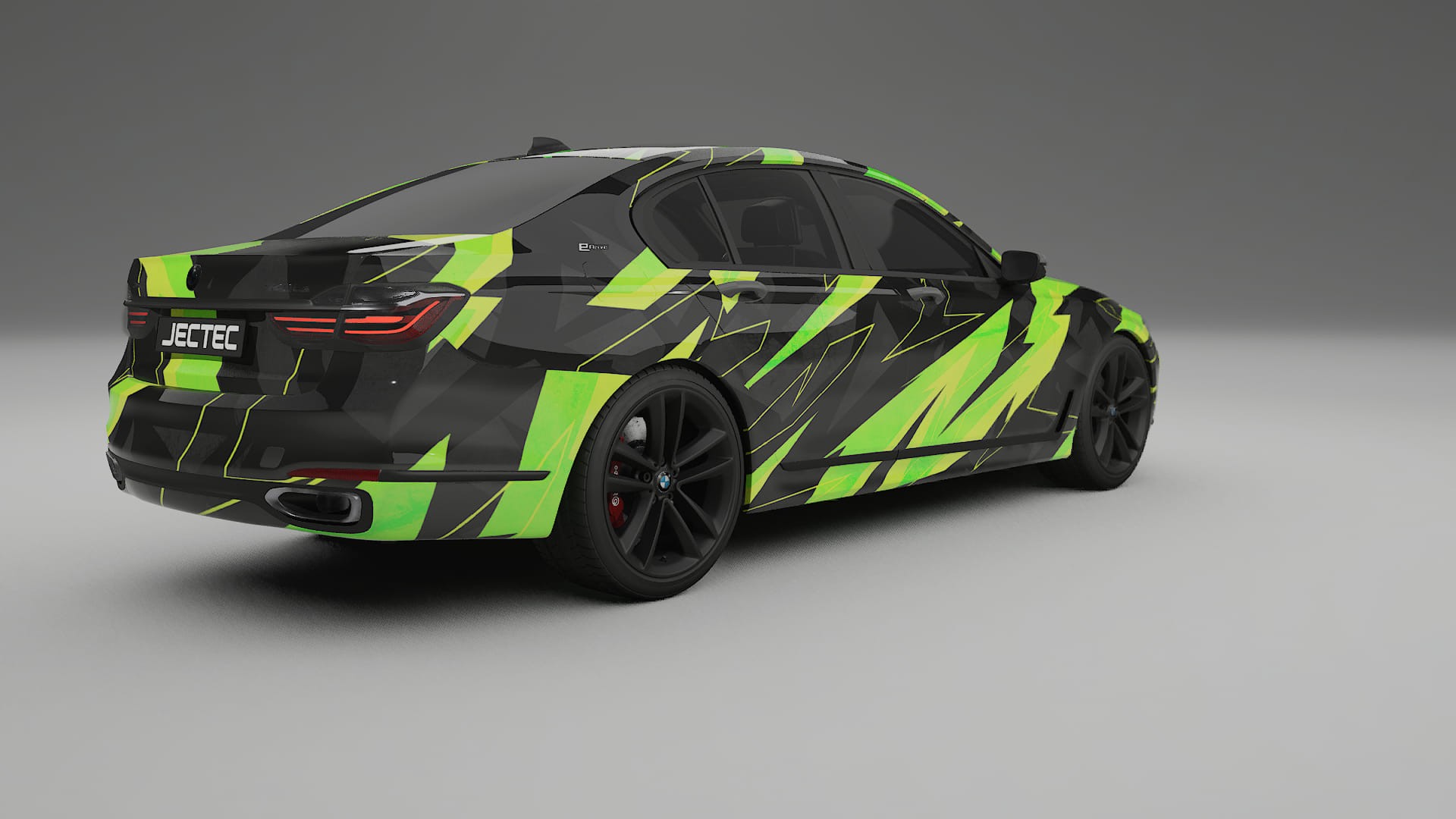 BMW 7 G11 G12 facelift LCI NINJA TURTLES – Designad Wrap PPF-sats i utskrivbar polyuretanfilm