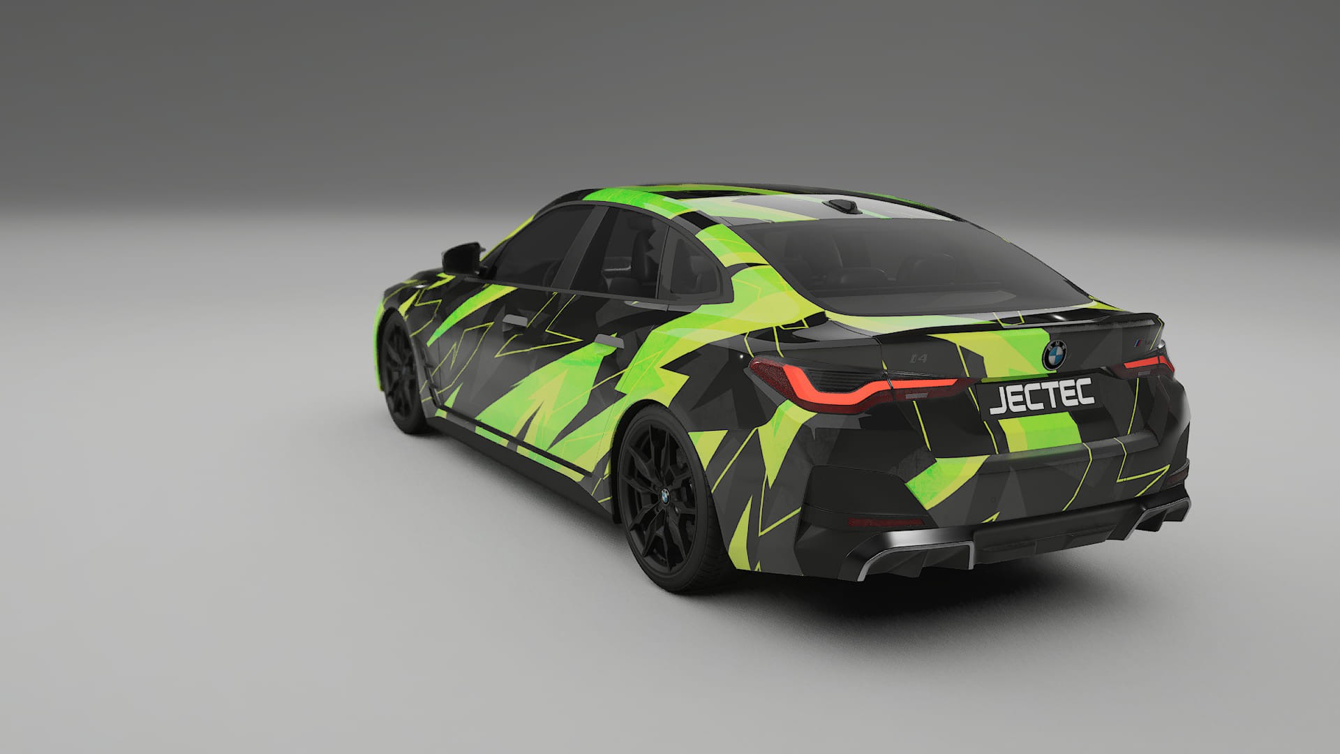 BMW I4 G26 M-Package NINJA TURTLES – Designad Wrap PPF-sats i utskrivbar polyuretanfilm