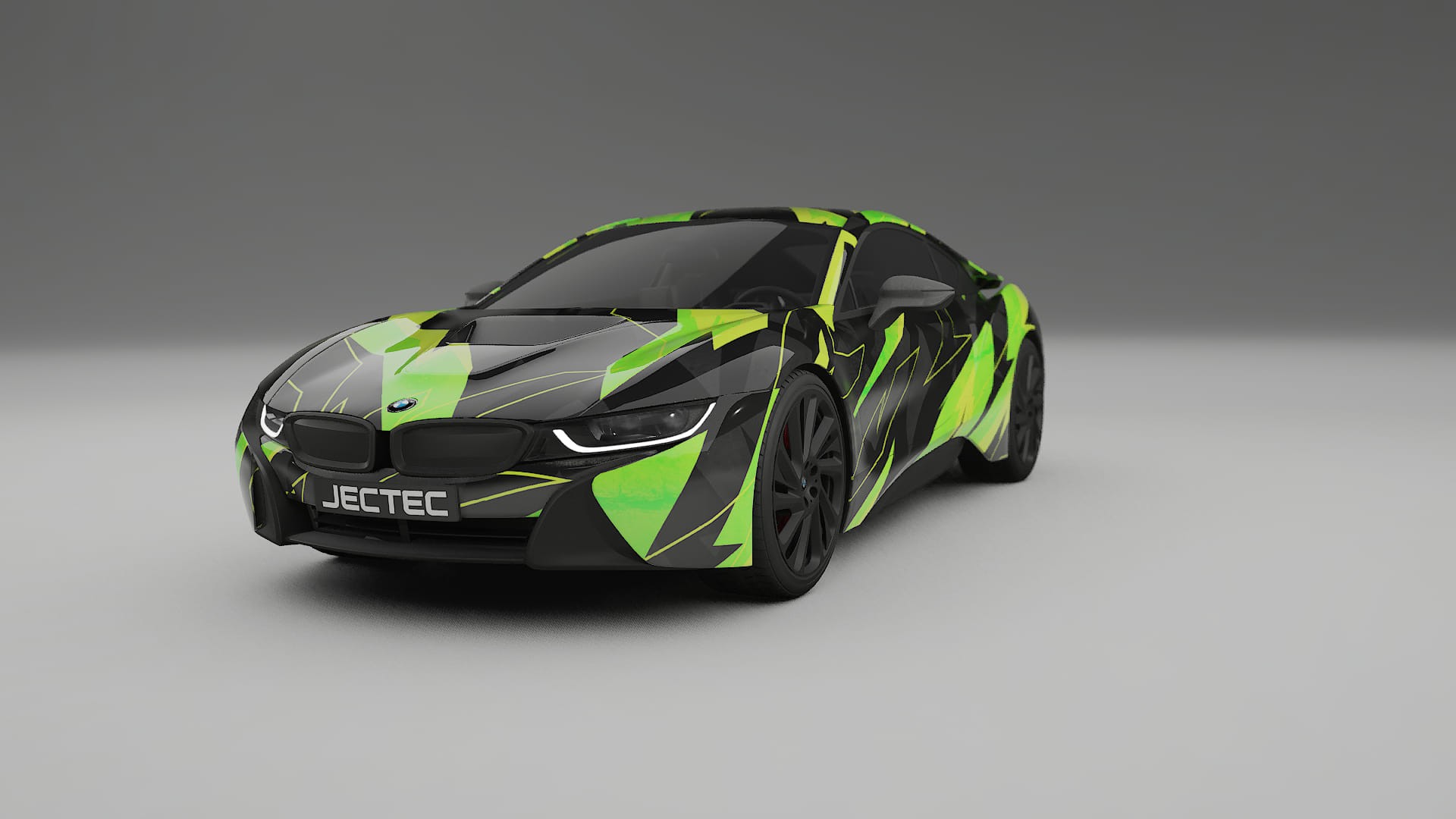 BMW I8 I12 NINJA TURTLES – Designad Wrap PPF-sats i utskrivbar polyuretanfilm