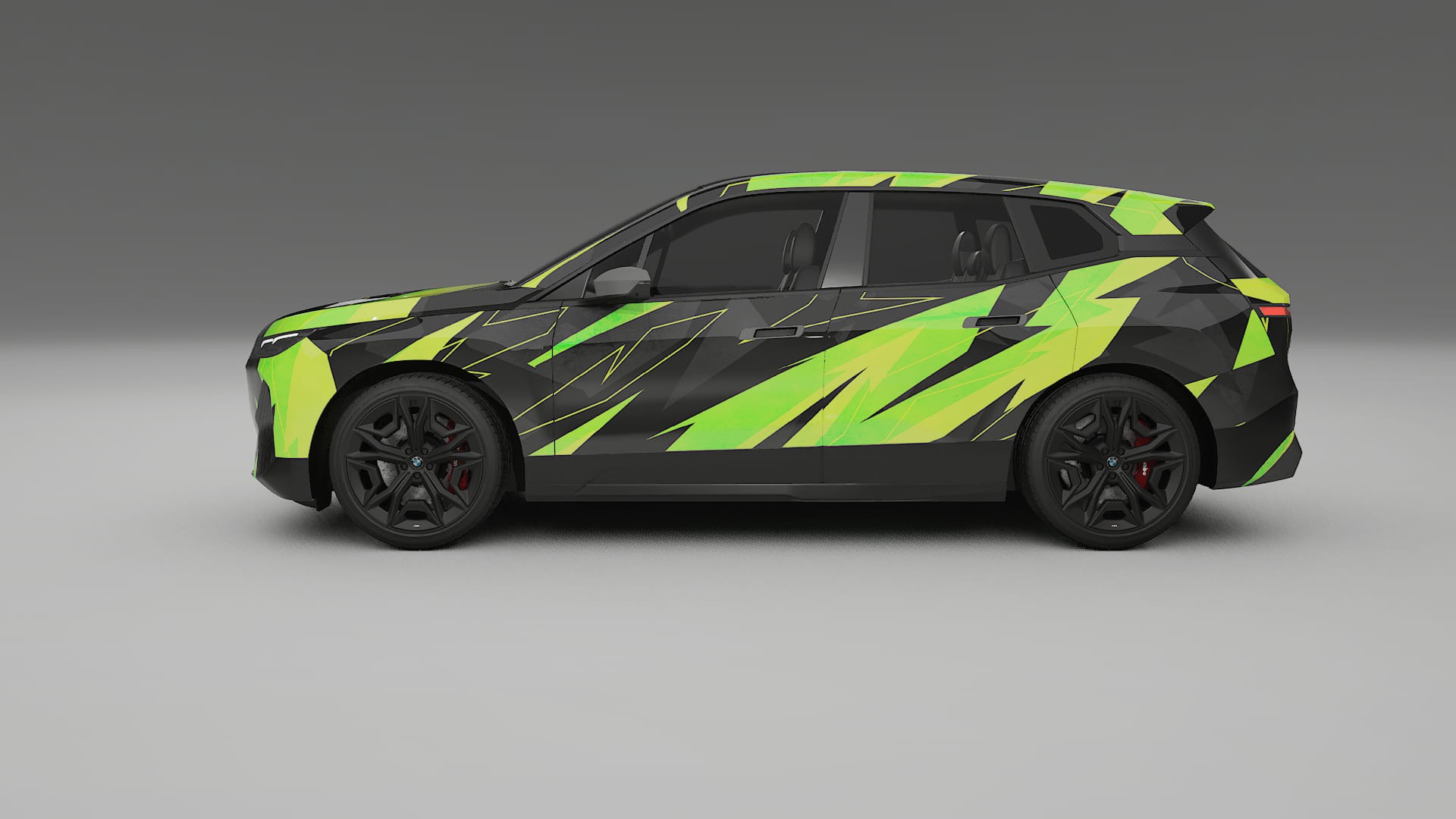 BMW iX M60 NINJA TURTLES – Designad Wrap PPF-sats i utskrivbar polyuretanfilm