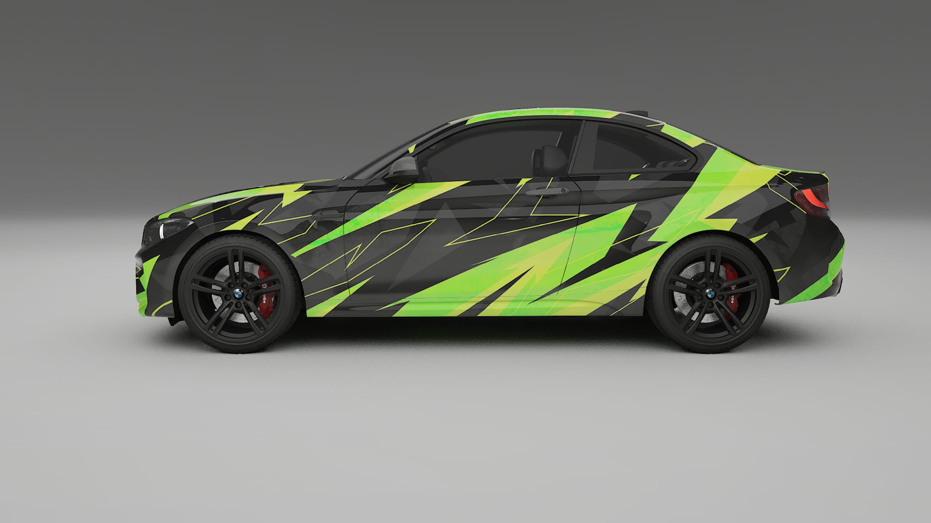 BMW M2 F87 facelift LCI NINJA TURTLES – Designad Wrap PPF-sats i utskrivbar polyuretanfilm