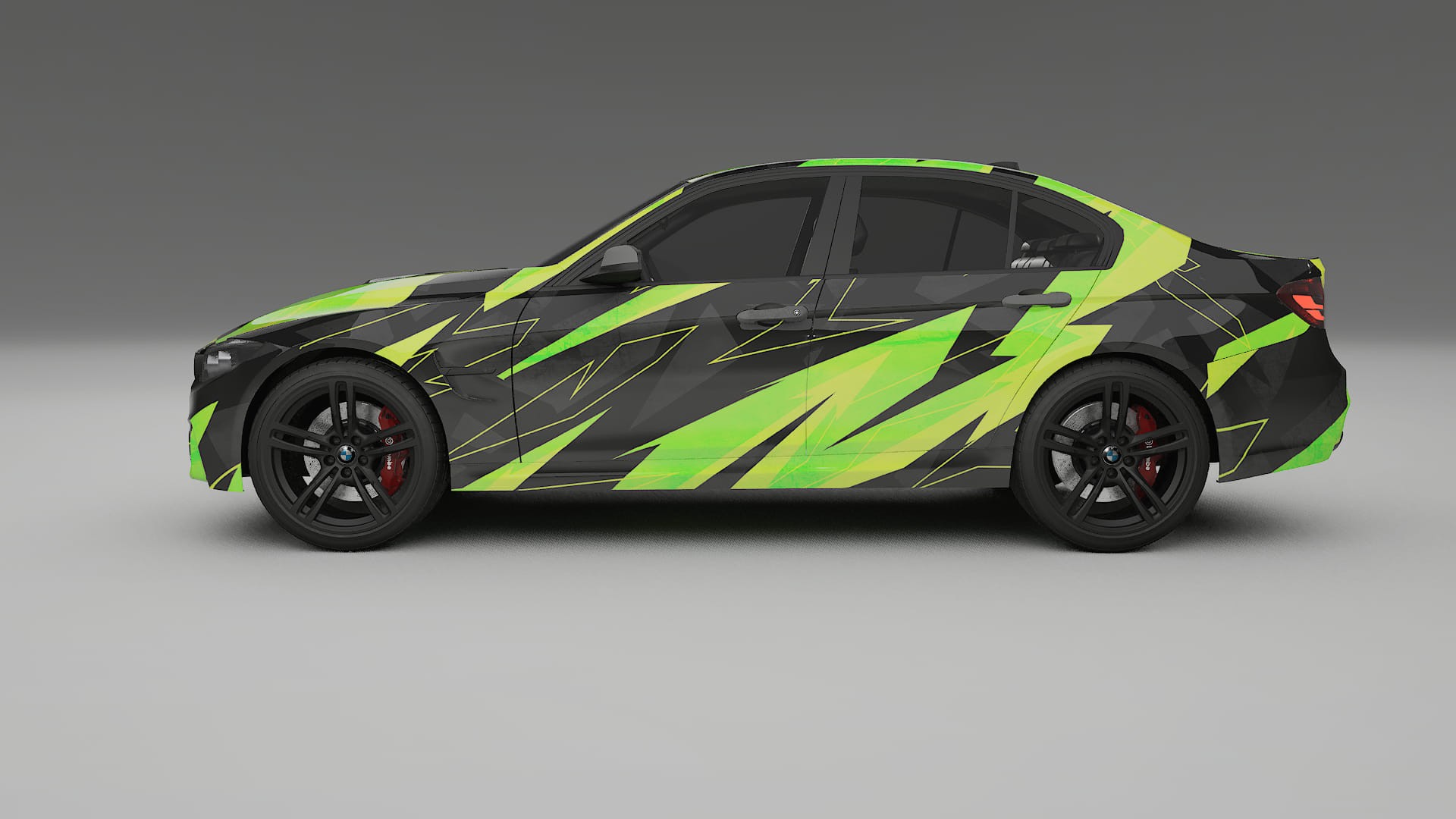 BMW M3 F80 NINJA TURTLES – Designad Wrap PPF-sats i utskrivbar polyuretanfilm