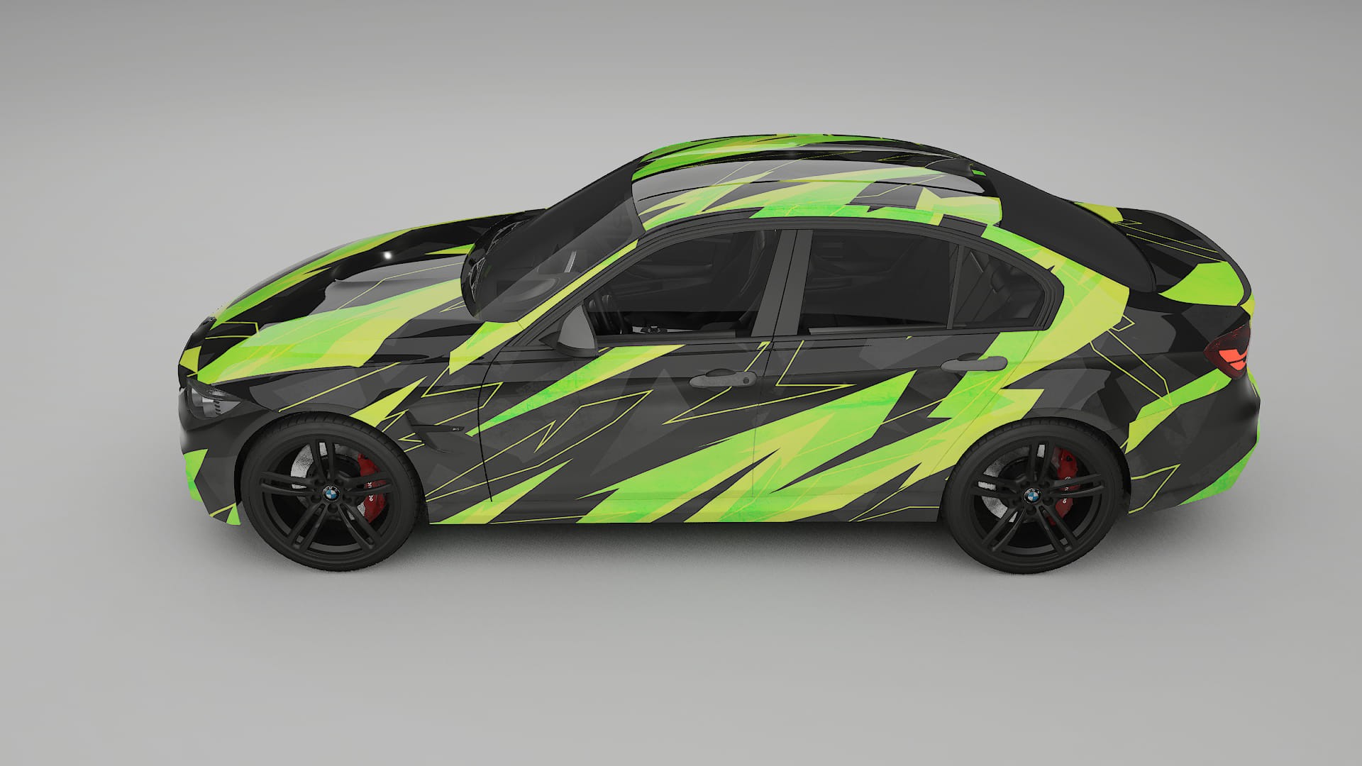 BMW M3 F80 NINJA TURTLES – Designad Wrap PPF-sats i utskrivbar polyuretanfilm