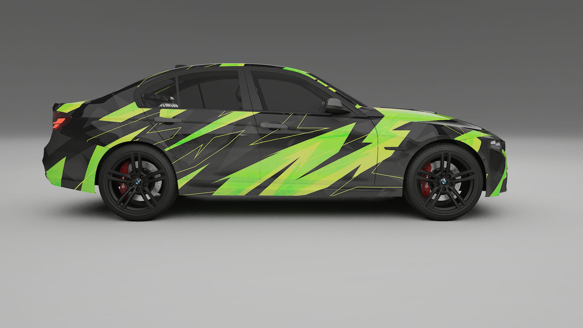 BMW M3 F80 NINJA TURTLES – Designad Wrap PPF-sats i utskrivbar polyuretanfilm