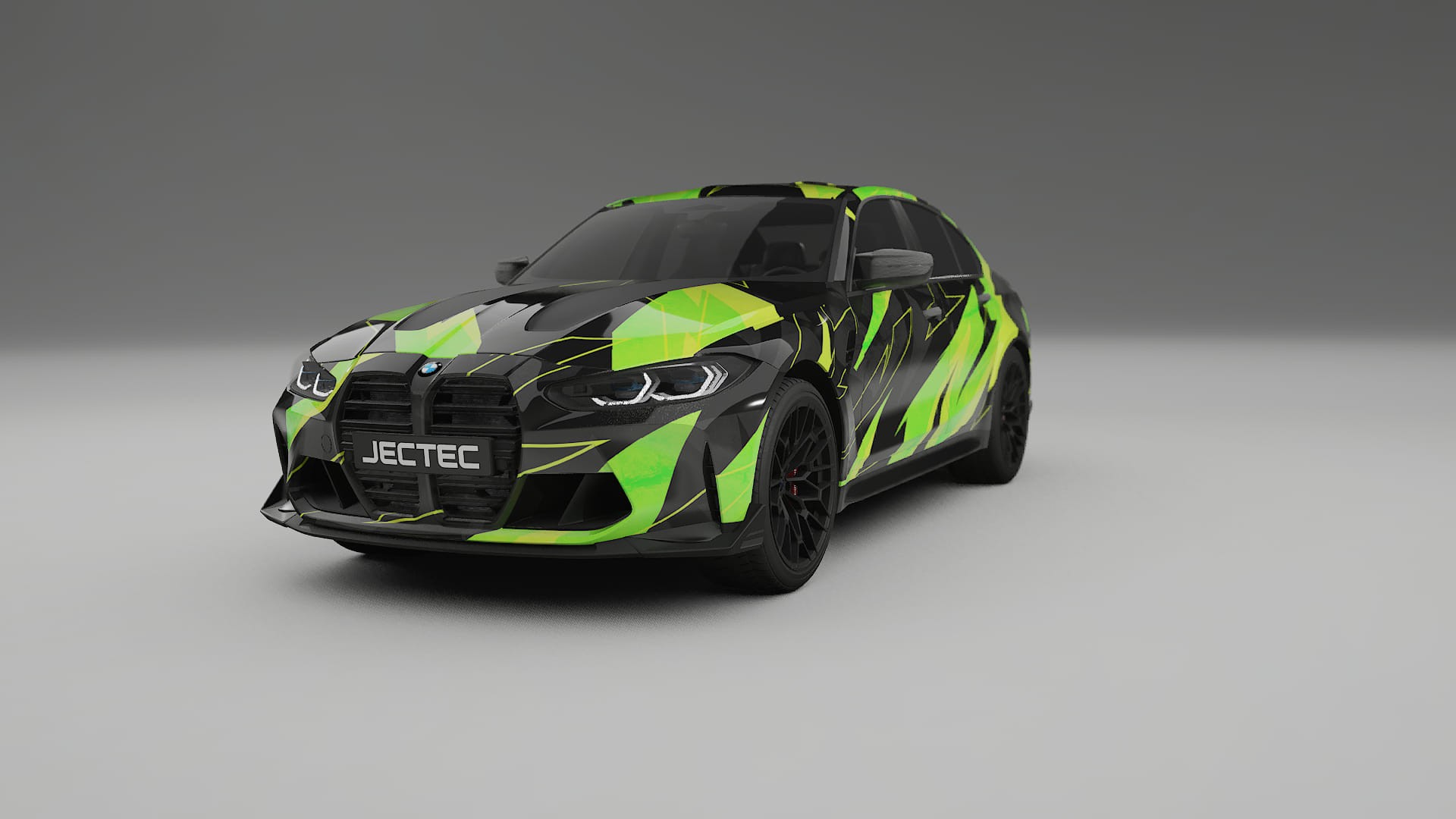 BMW M3 G80 Competition CS NINJA TURTLES – Designad Wrap PPF-sats i utskrivbar polyuretanfilm