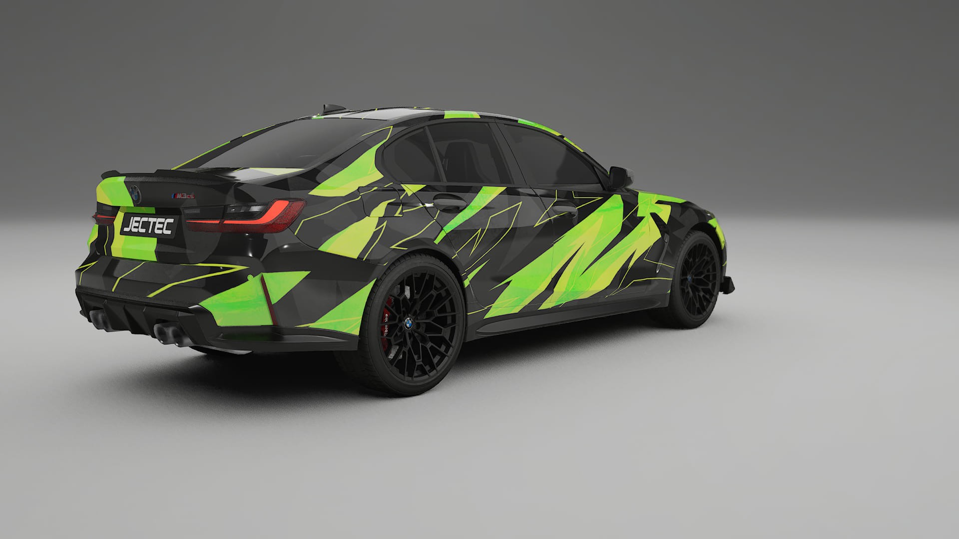 BMW M3 G80 Competition CS NINJA TURTLES – Designad Wrap PPF-sats i utskrivbar polyuretanfilm