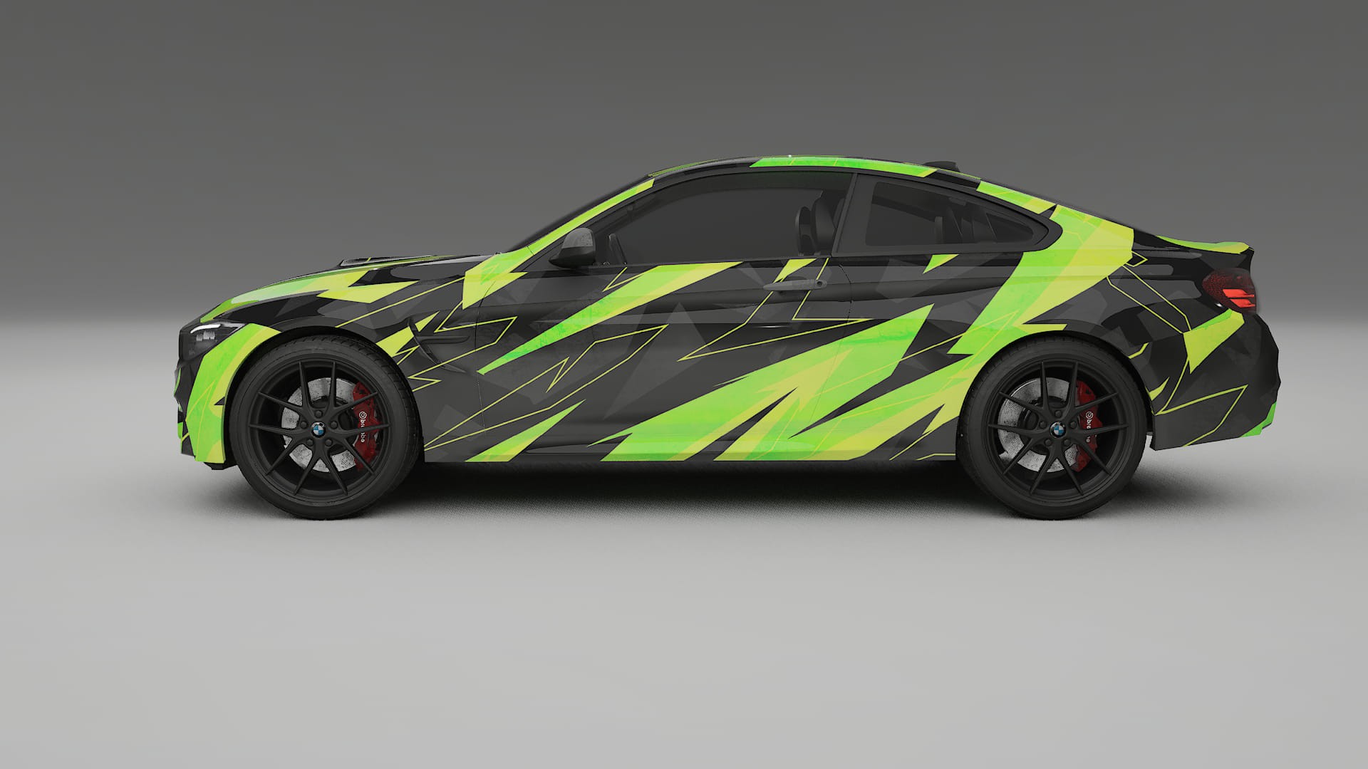 BMW M4 F82 NINJA TURTLES – Designad Wrap PPF-sats i utskrivbar polyuretanfilm