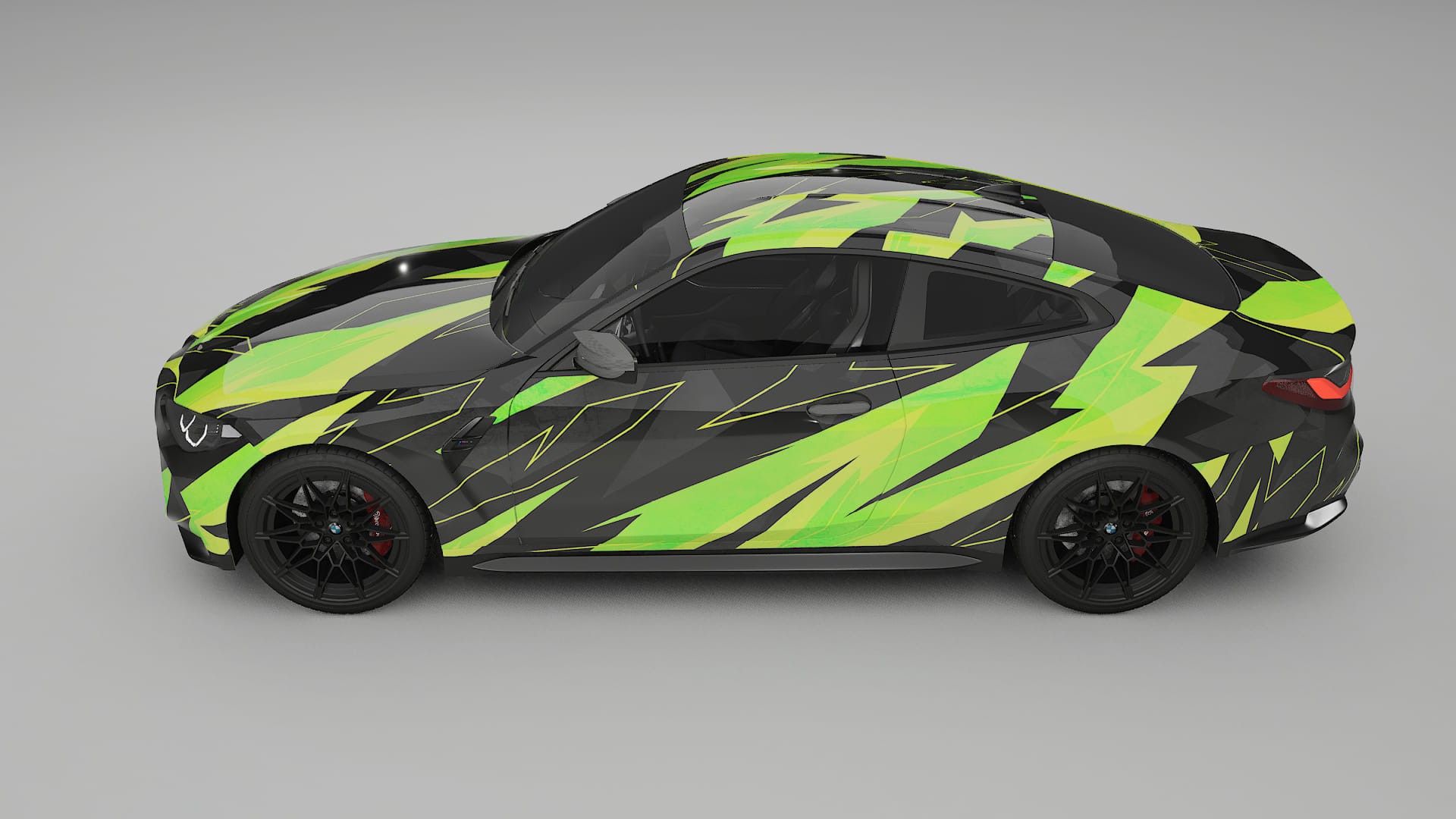 BMW M4 G82 NINJA TURTLES – Designad Wrap PPF-sats i utskrivbar polyuretanfilm