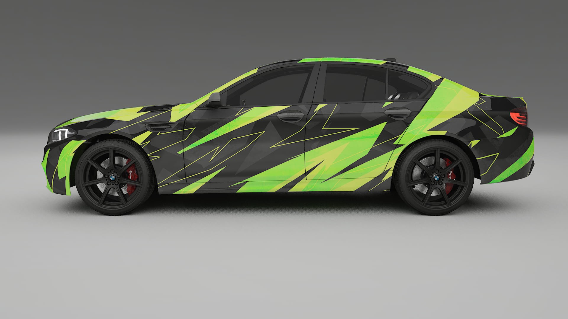 BMW M5 F10 NINJA TURTLES – Designad Wrap PPF-sats i utskrivbar polyuretanfilm