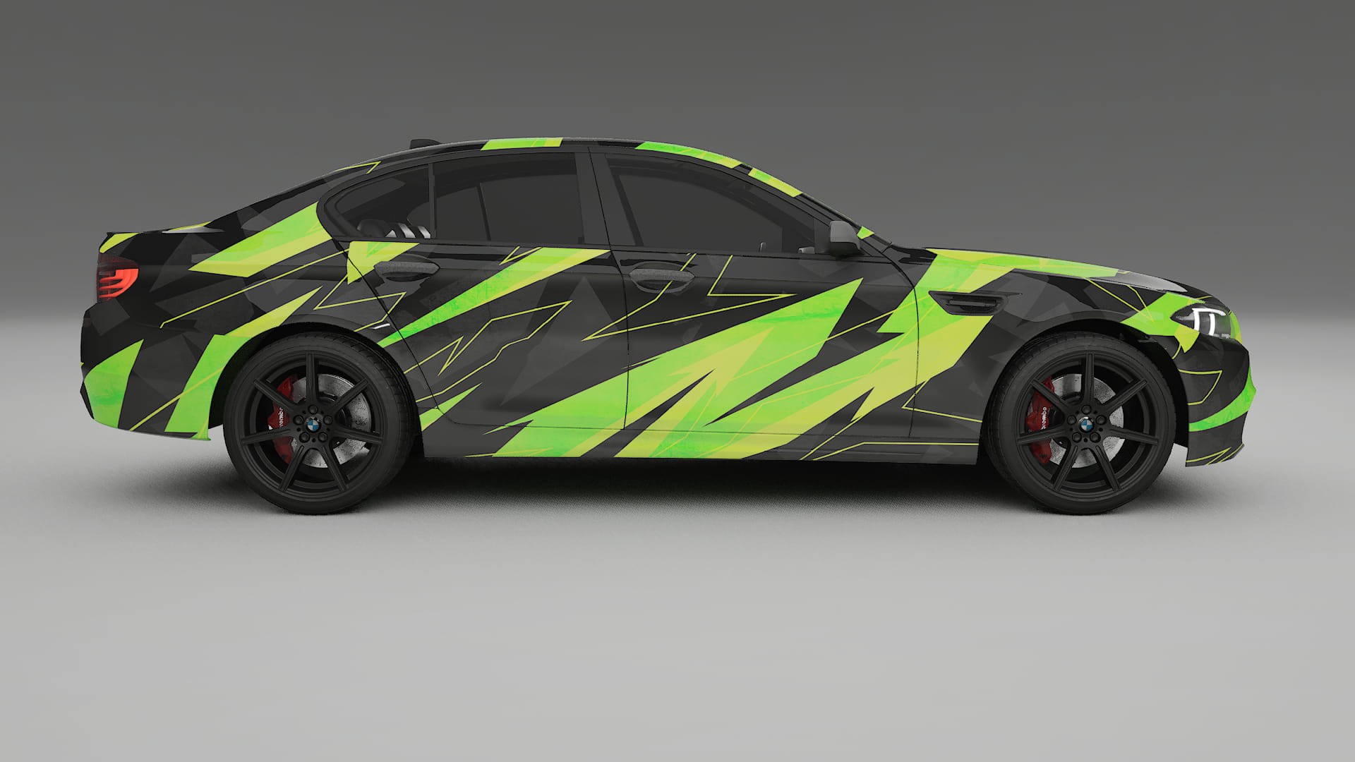 BMW M5 F10 NINJA TURTLES – Designad Wrap PPF-sats i utskrivbar polyuretanfilm