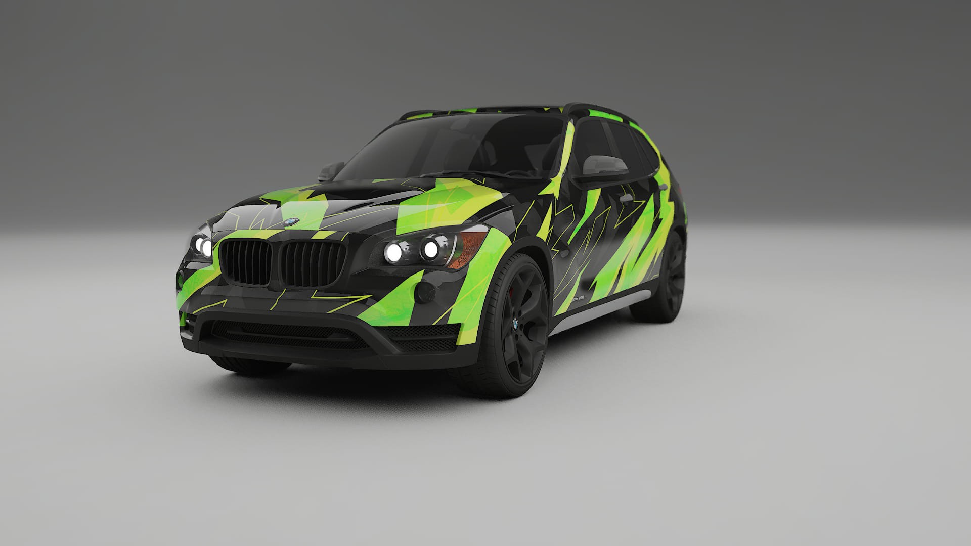 BMW X1 E84 NINJA TURTLES – Designad Wrap PPF-sats i utskrivbar polyuretanfilm