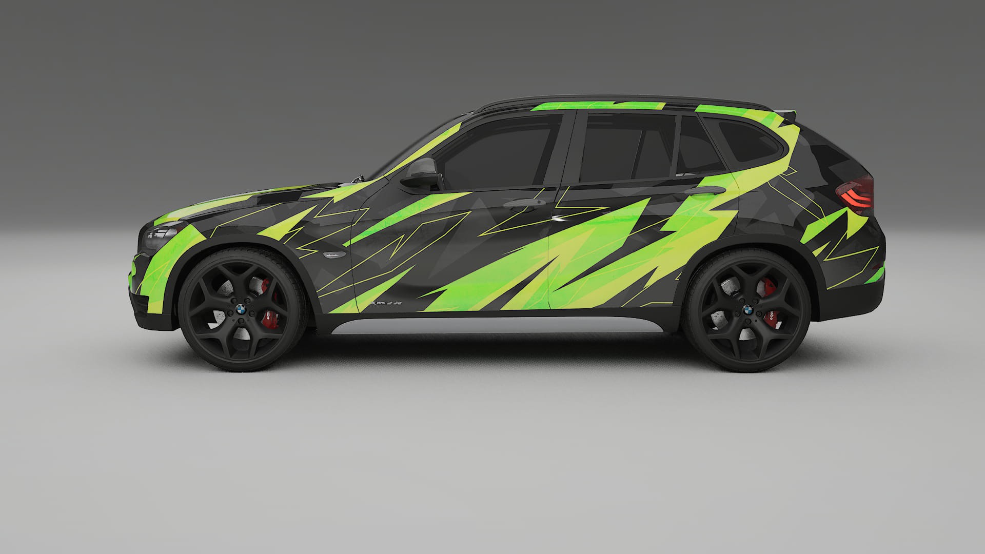 BMW X1 E84 NINJA TURTLES – Designad Wrap PPF-sats i utskrivbar polyuretanfilm