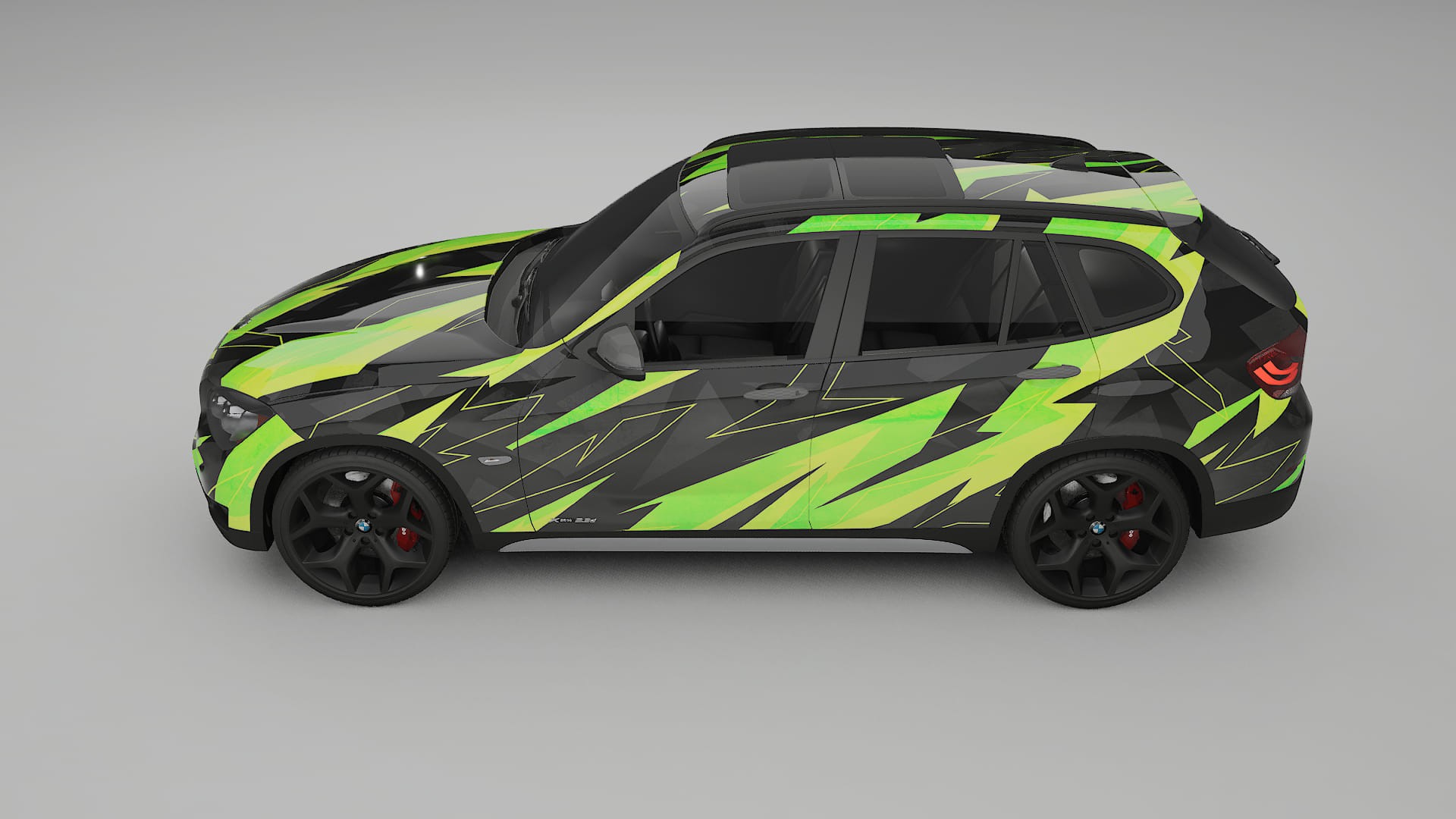 BMW X1 E84 NINJA TURTLES – Designad Wrap PPF-sats i utskrivbar polyuretanfilm