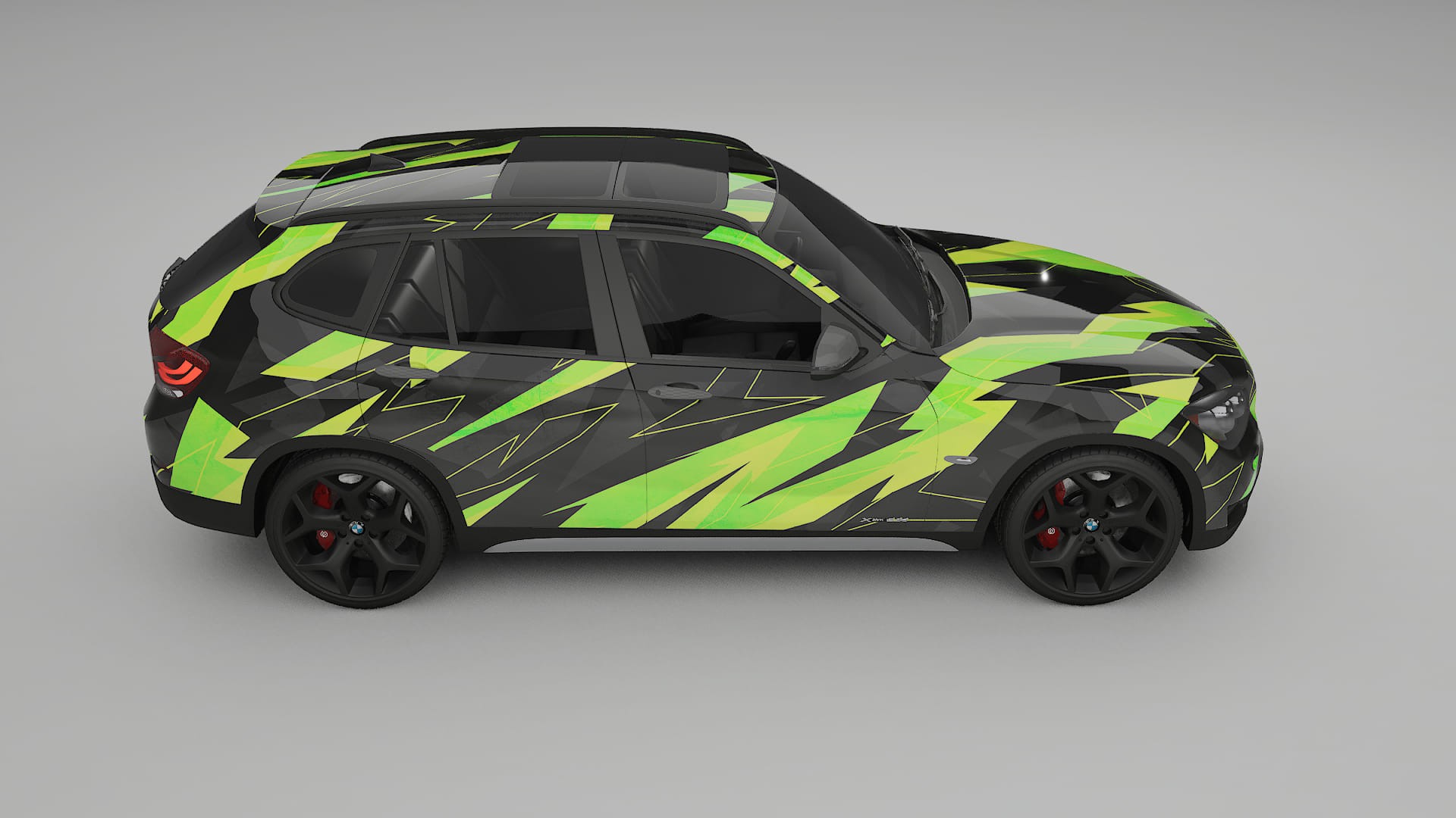 BMW X1 E84 NINJA TURTLES – Designad Wrap PPF-sats i utskrivbar polyuretanfilm