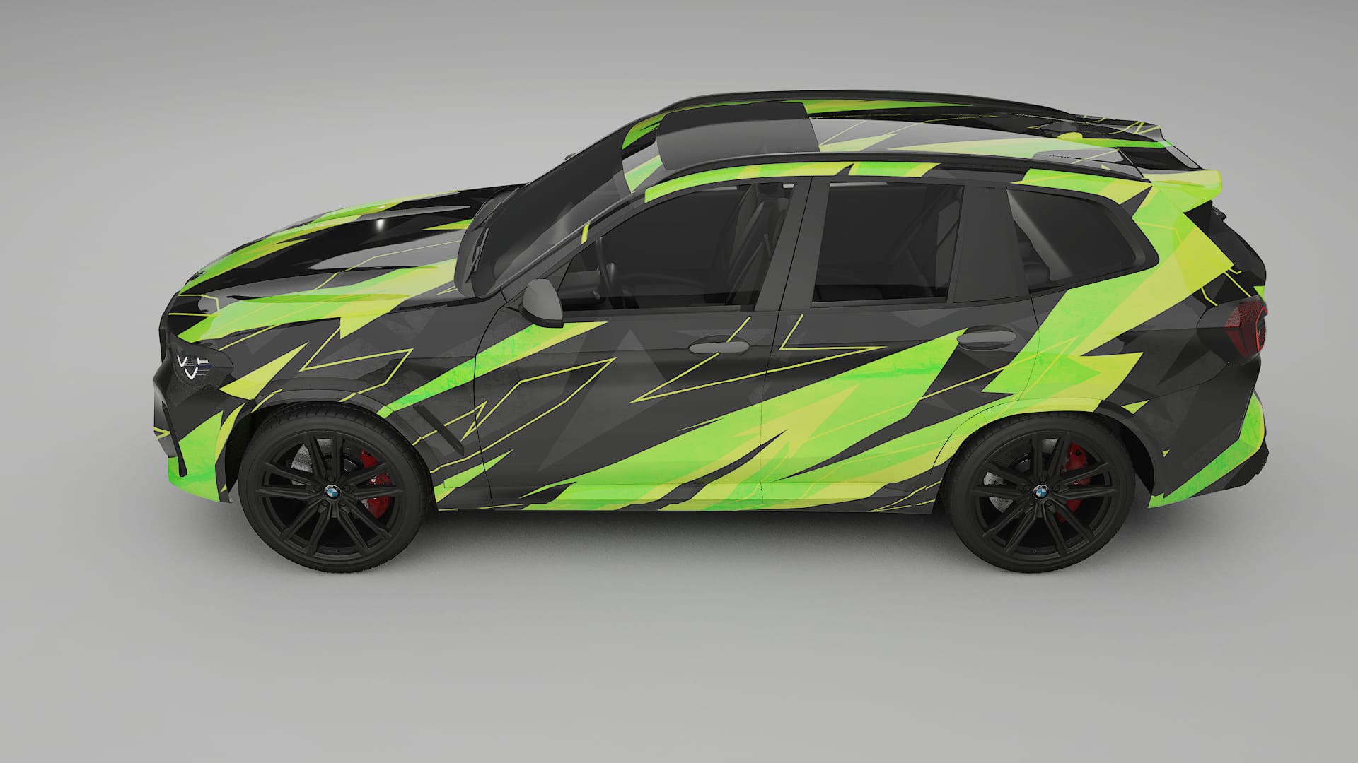 BMW X3 G01 facelift NINJA TURTLES – Designad Wrap PPF-sats i utskrivbar polyuretanfilm
