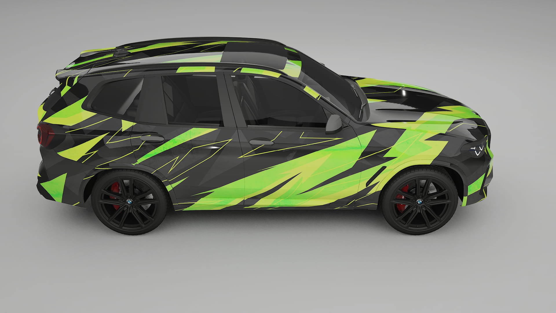 BMW X3 G01 facelift NINJA TURTLES – Designad Wrap PPF-sats i utskrivbar polyuretanfilm