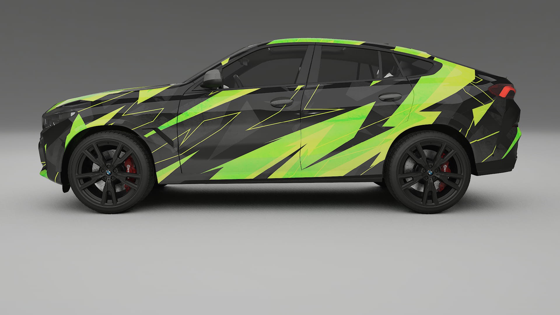 BMW X6 G06 F96 NINJA TURTLES – Designad Wrap PPF-sats i utskrivbar polyuretanfilm