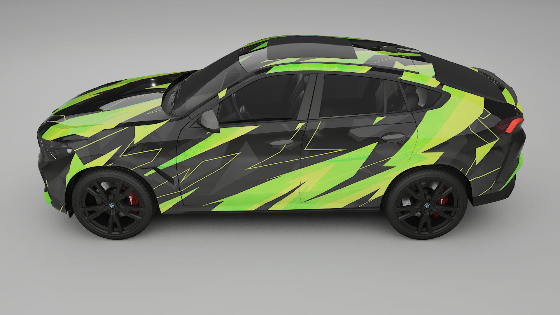 BMW X6 G06 F96 NINJA TURTLES – Designad Wrap PPF-sats i utskrivbar polyuretanfilm