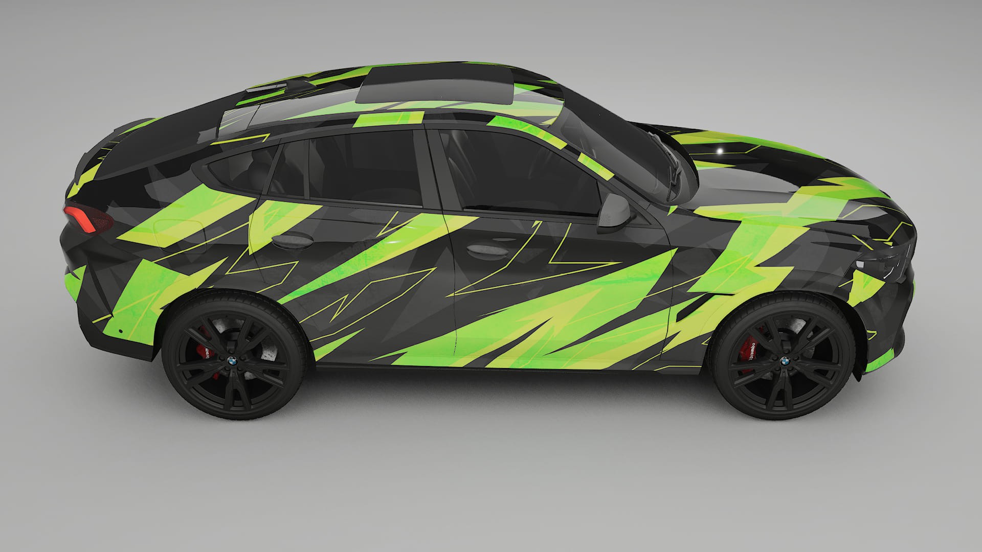BMW X6 G06 F96 NINJA TURTLES – Designad Wrap PPF-sats i utskrivbar polyuretanfilm