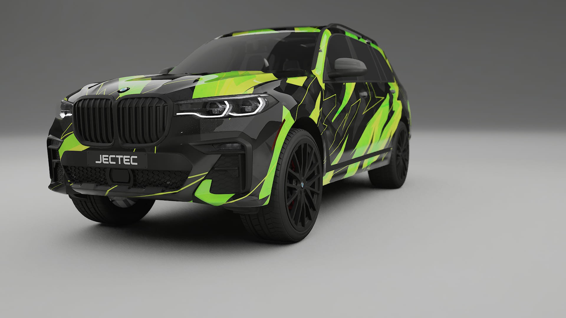 BMW X7 M G07 NINJA TURTLES – Designad Wrap PPF-sats i utskrivbar polyuretanfilm