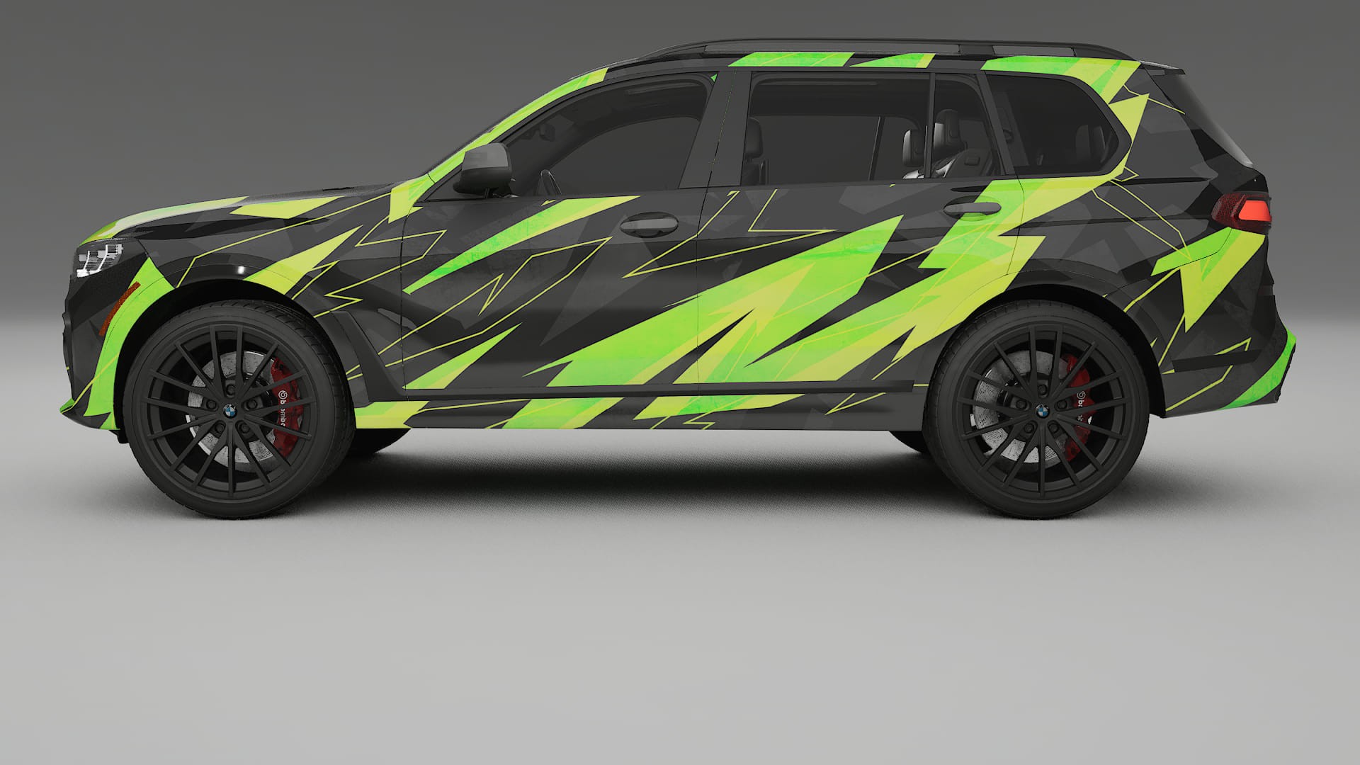 BMW X7 M G07 NINJA TURTLES – Designad Wrap PPF-sats i utskrivbar polyuretanfilm