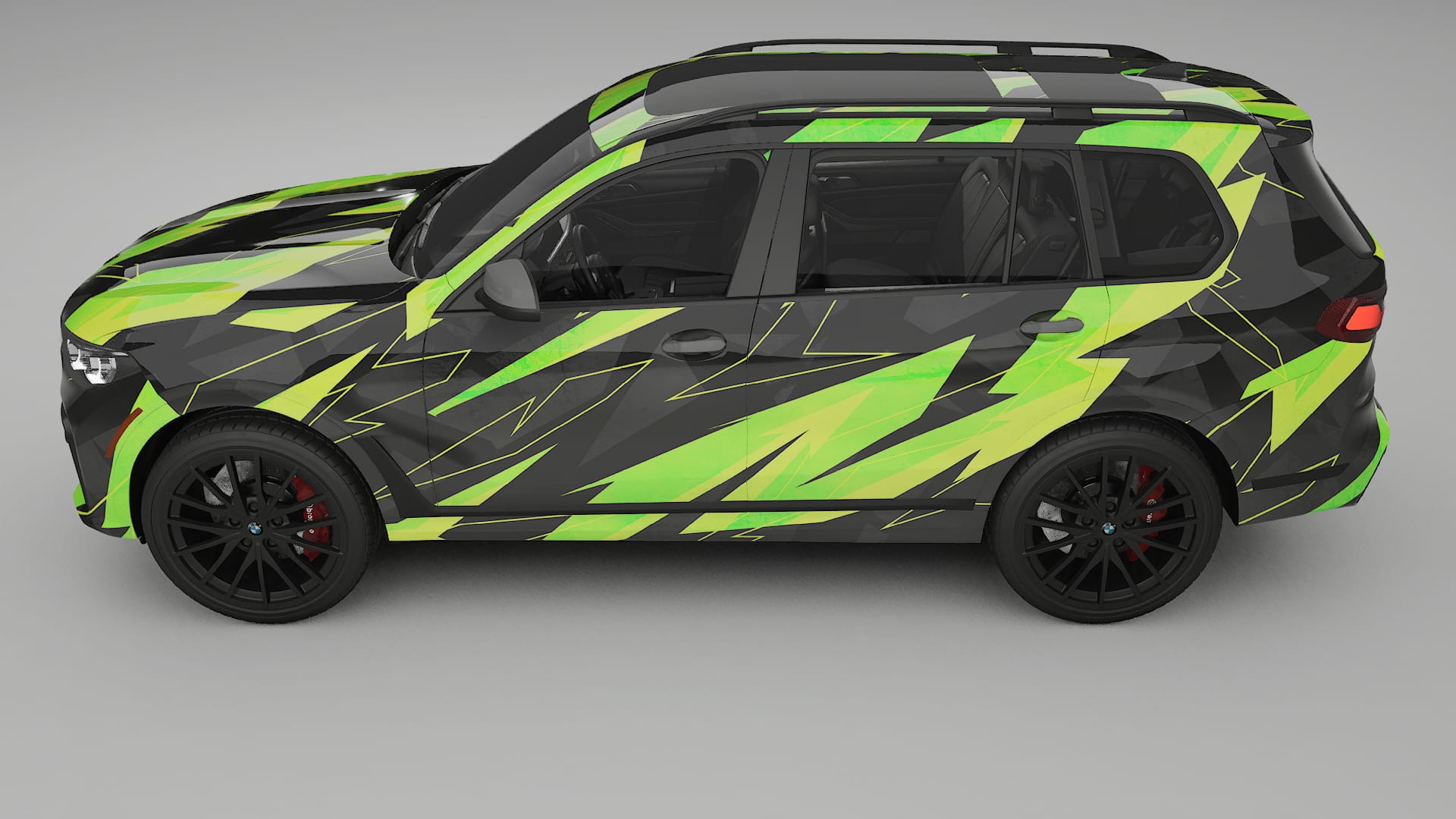 BMW X7 M G07 NINJA TURTLES – Designad Wrap PPF-sats i utskrivbar polyuretanfilm