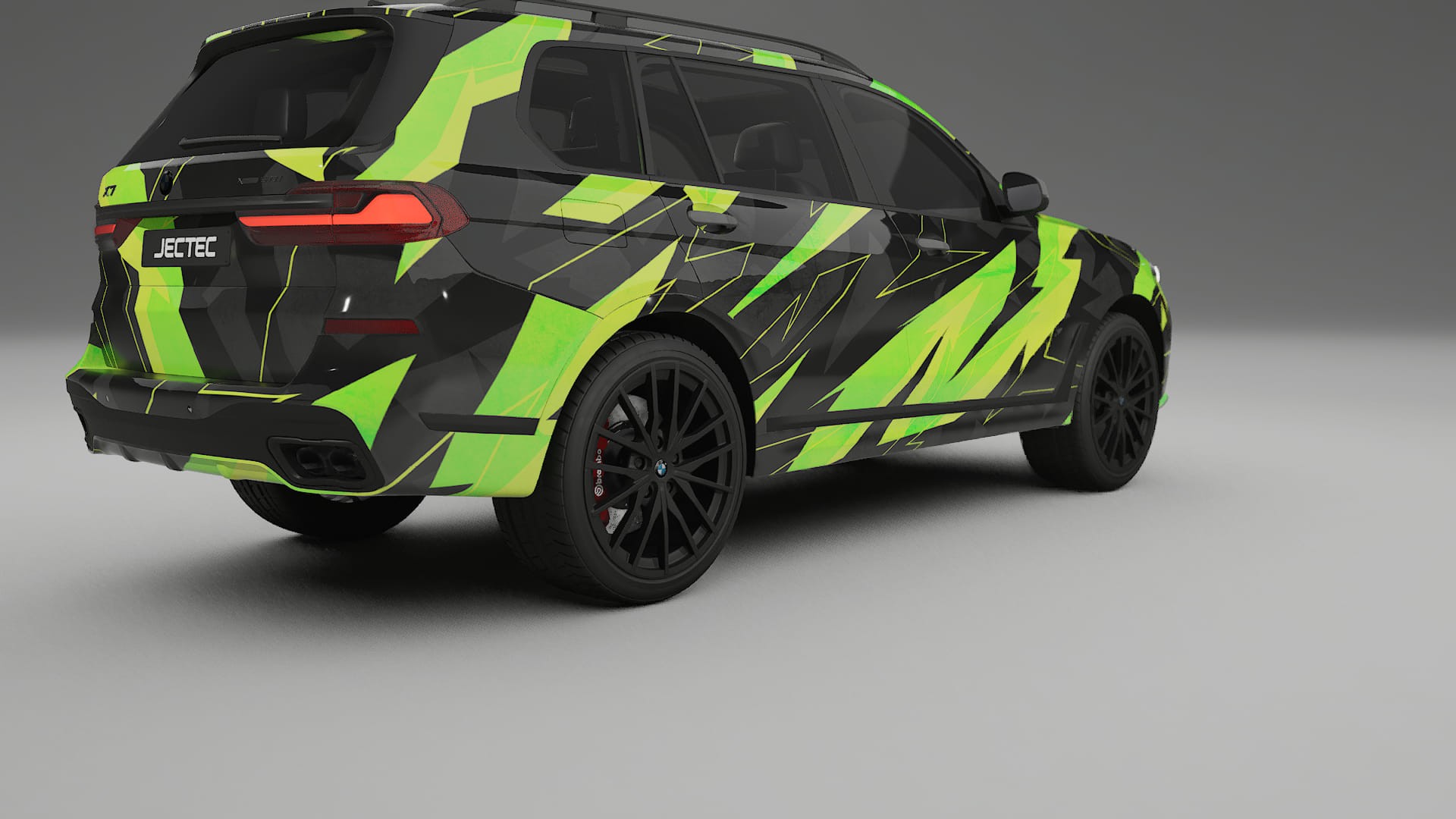BMW X7 M G07 NINJA TURTLES – Designad Wrap PPF-sats i utskrivbar polyuretanfilm